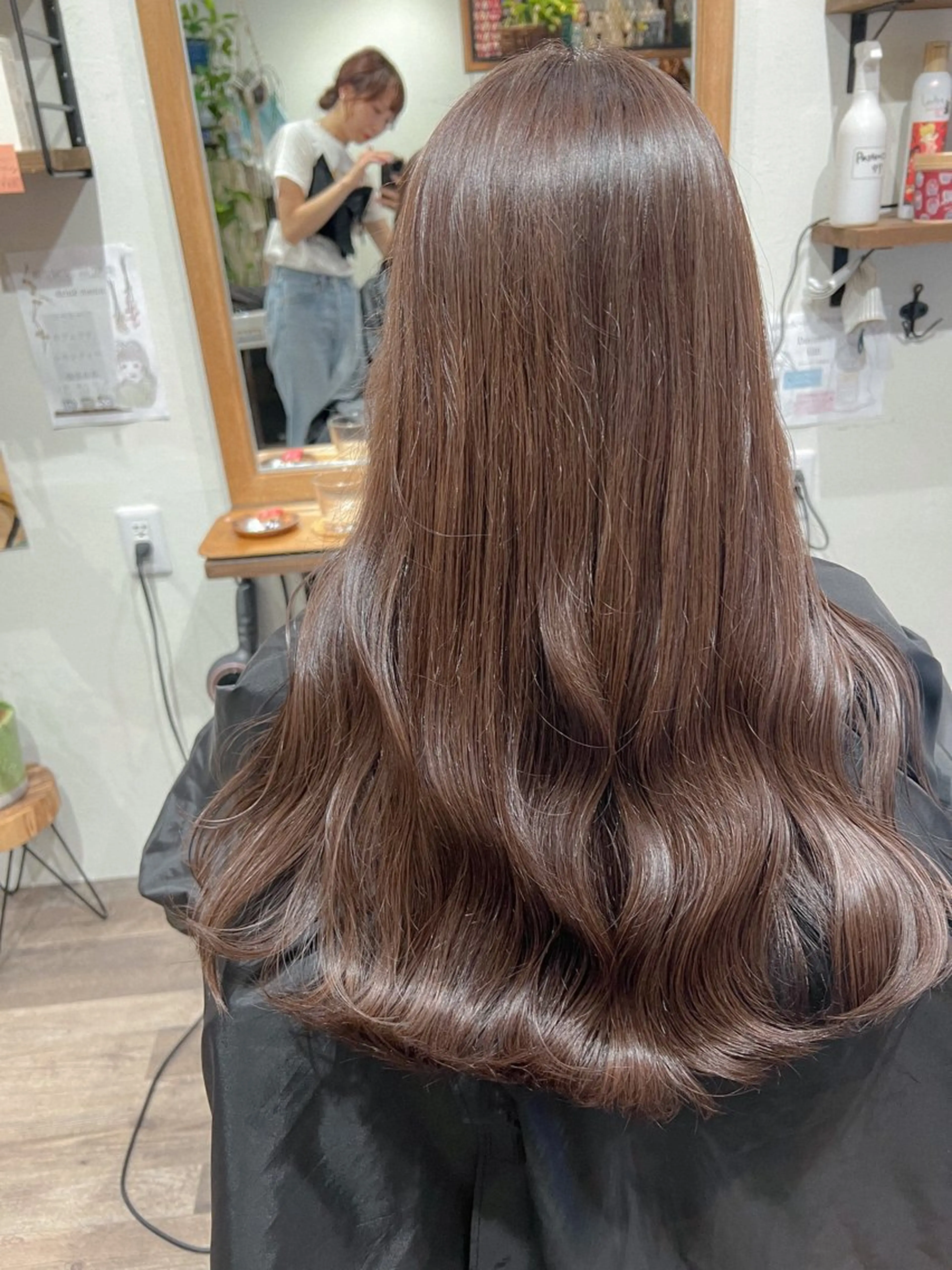 ロング カラー ブラウンカラー カット ヘアカラー トリートメント カラーパティシエ facce🌼ikoのヘアスタイル