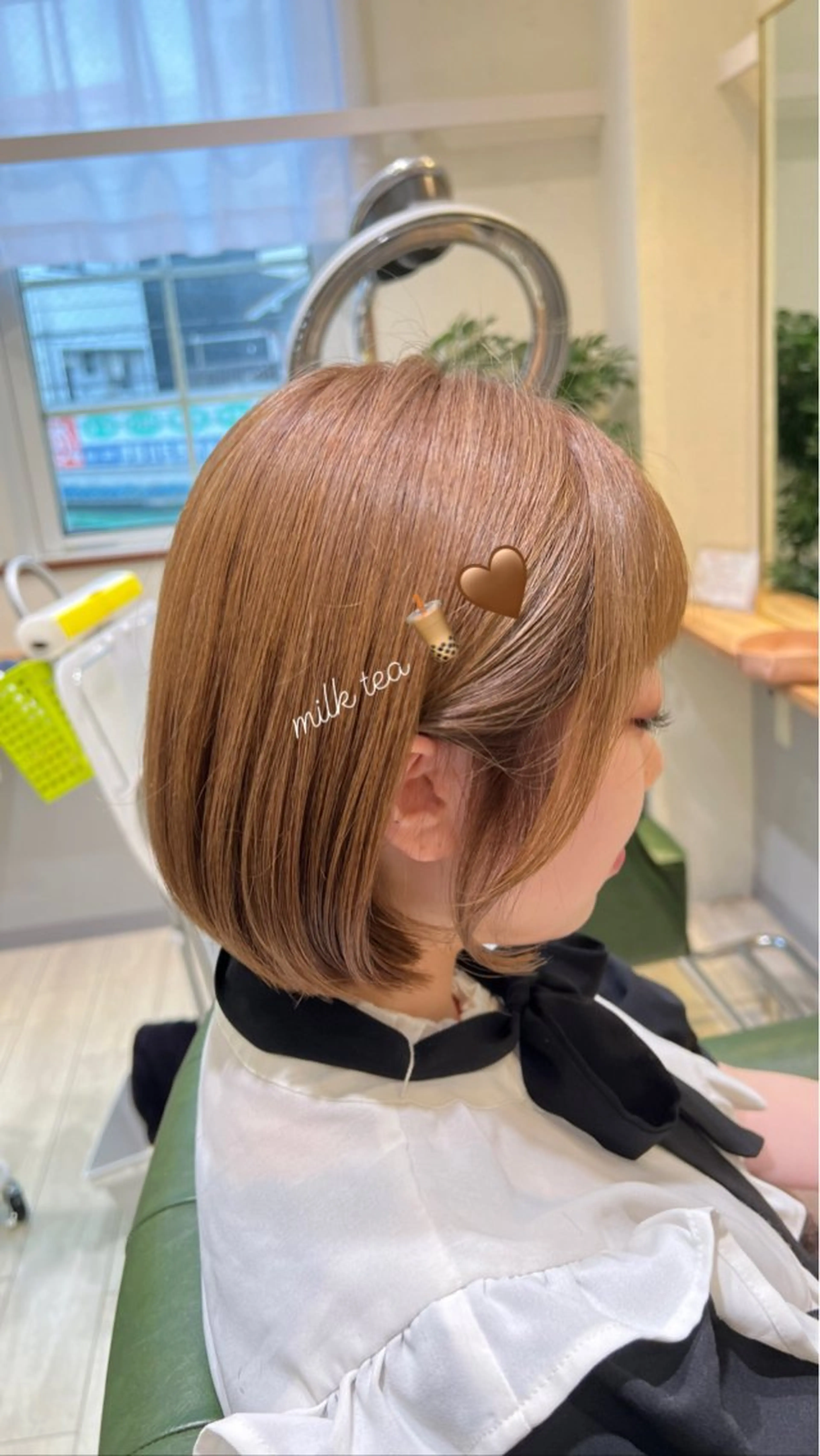 ショート カラー ヘアカラー Laffin. Amiのマツエク・マツパデザイン