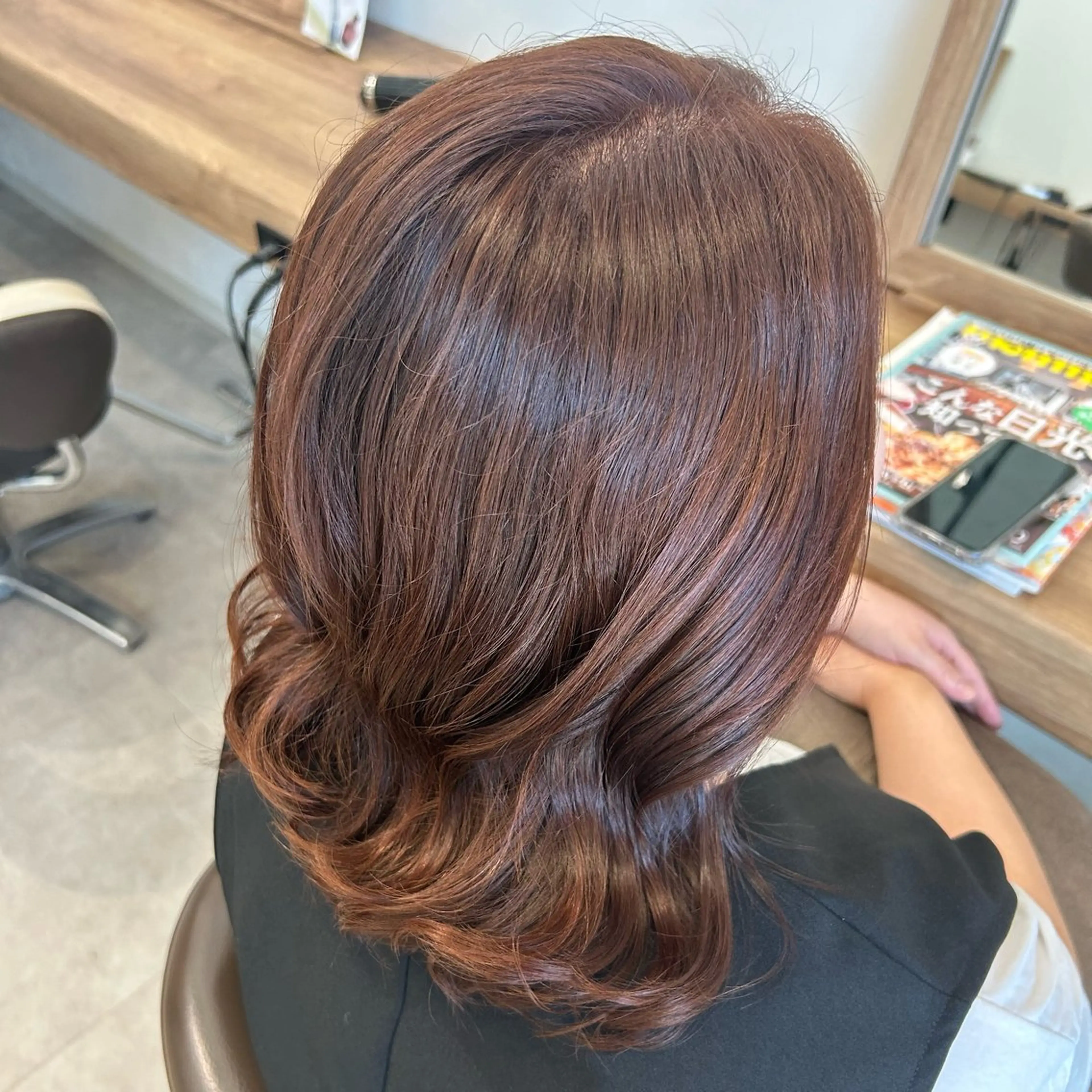カラー ベージュカラー ピンクカラー ピンクベージュ ヘアカラー トリートメント 渡邊 玲来のヘアスタイル