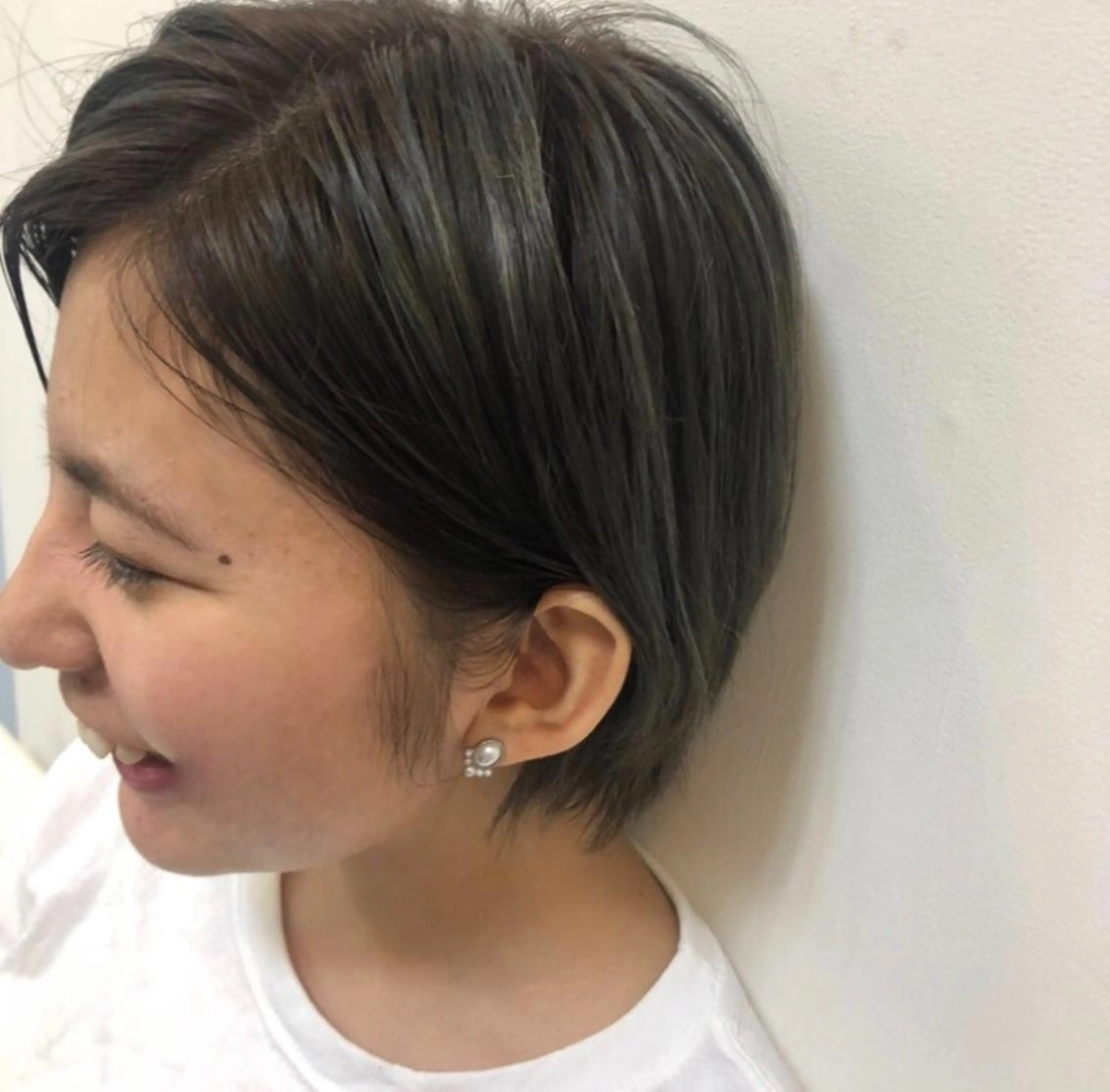 ショート カラー アディクシーカラー アッシュ 透明感カラー 艶髪💎赤味消し color♡Ayaのヘアスタイル