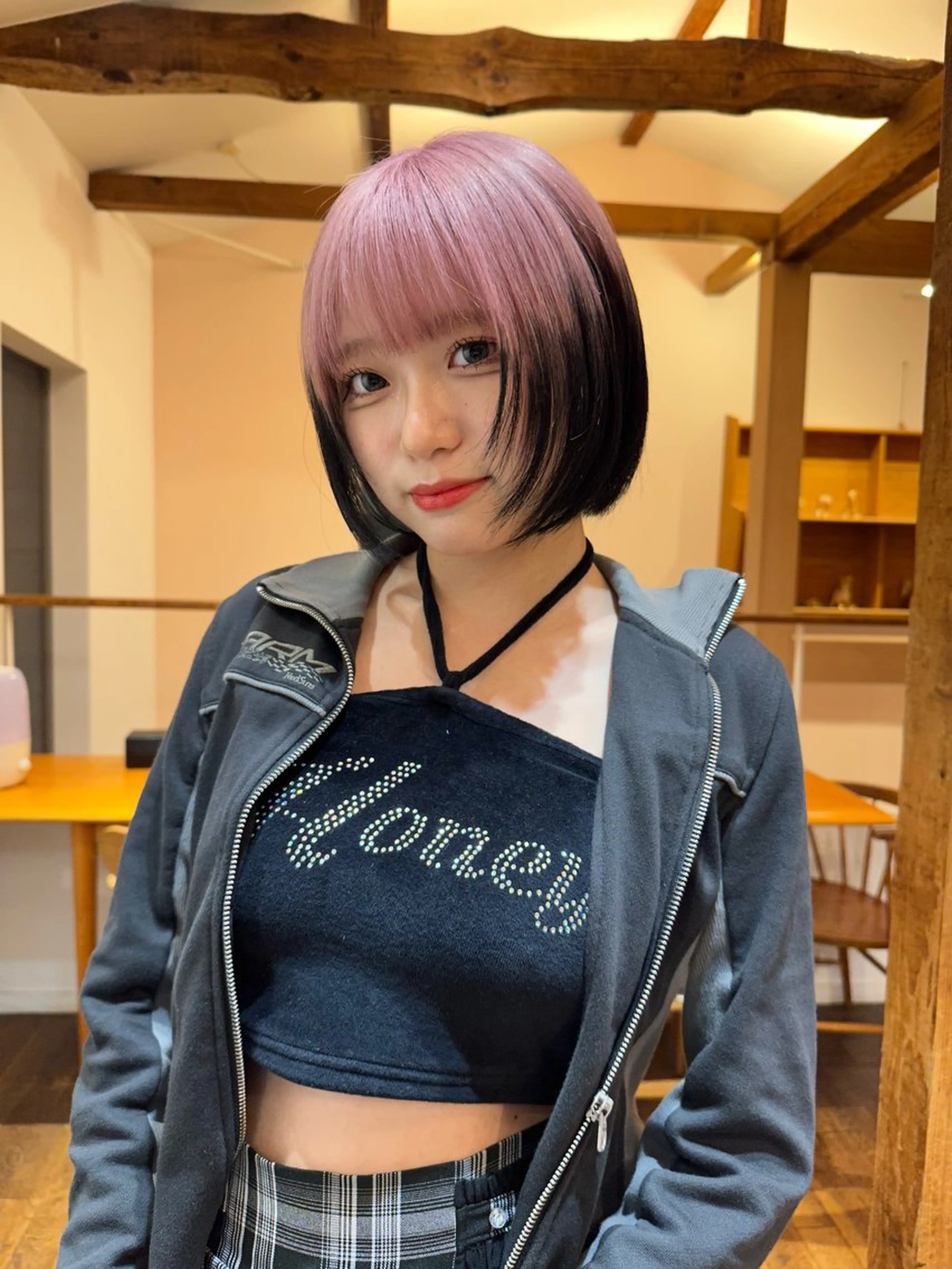 ミディアム ヘアカラー トリートメント Null 表参道所属・岩下昂世/ ハイトーン/デザインのヘアスタイル