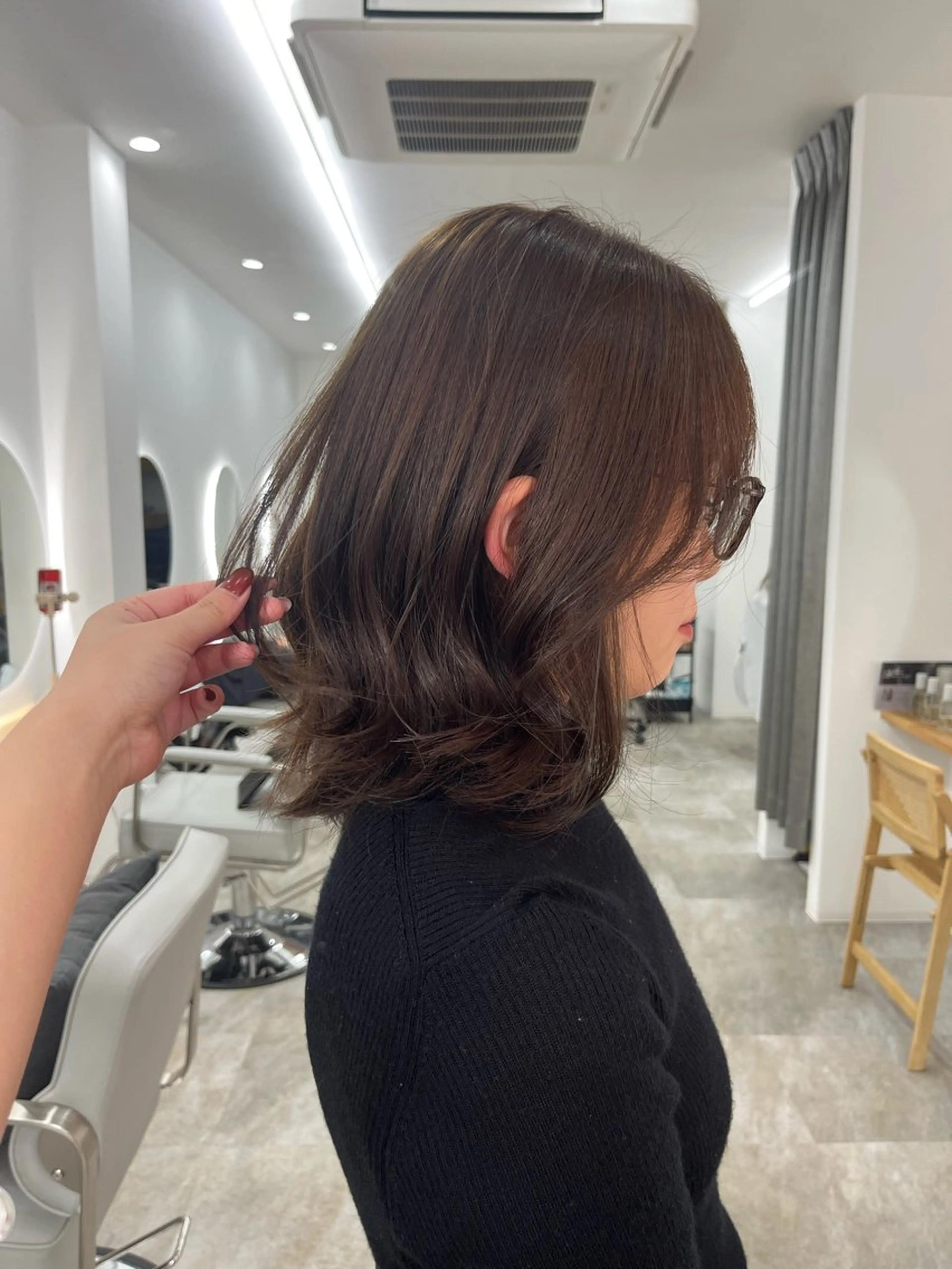 ミディアム カラー ヘアカラー トリートメント ベージュ⟡˖ブリーチ ˖ ࣪⊹あずきのヘアスタイル