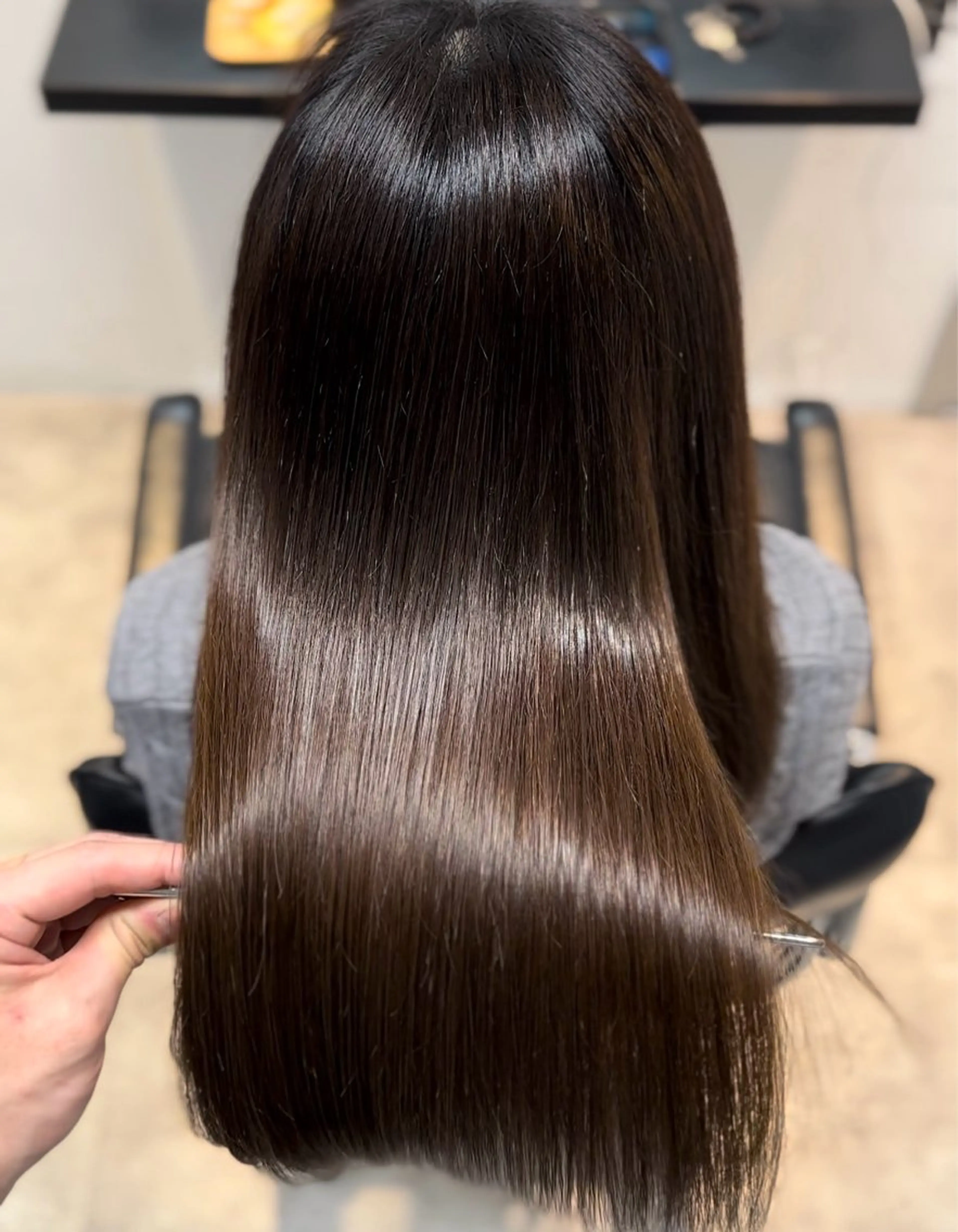 セミロング 髪質改善 トリートメント トリートメント ツヤ髪 ／髪質改善 松岡将太郎のヘアスタイル
