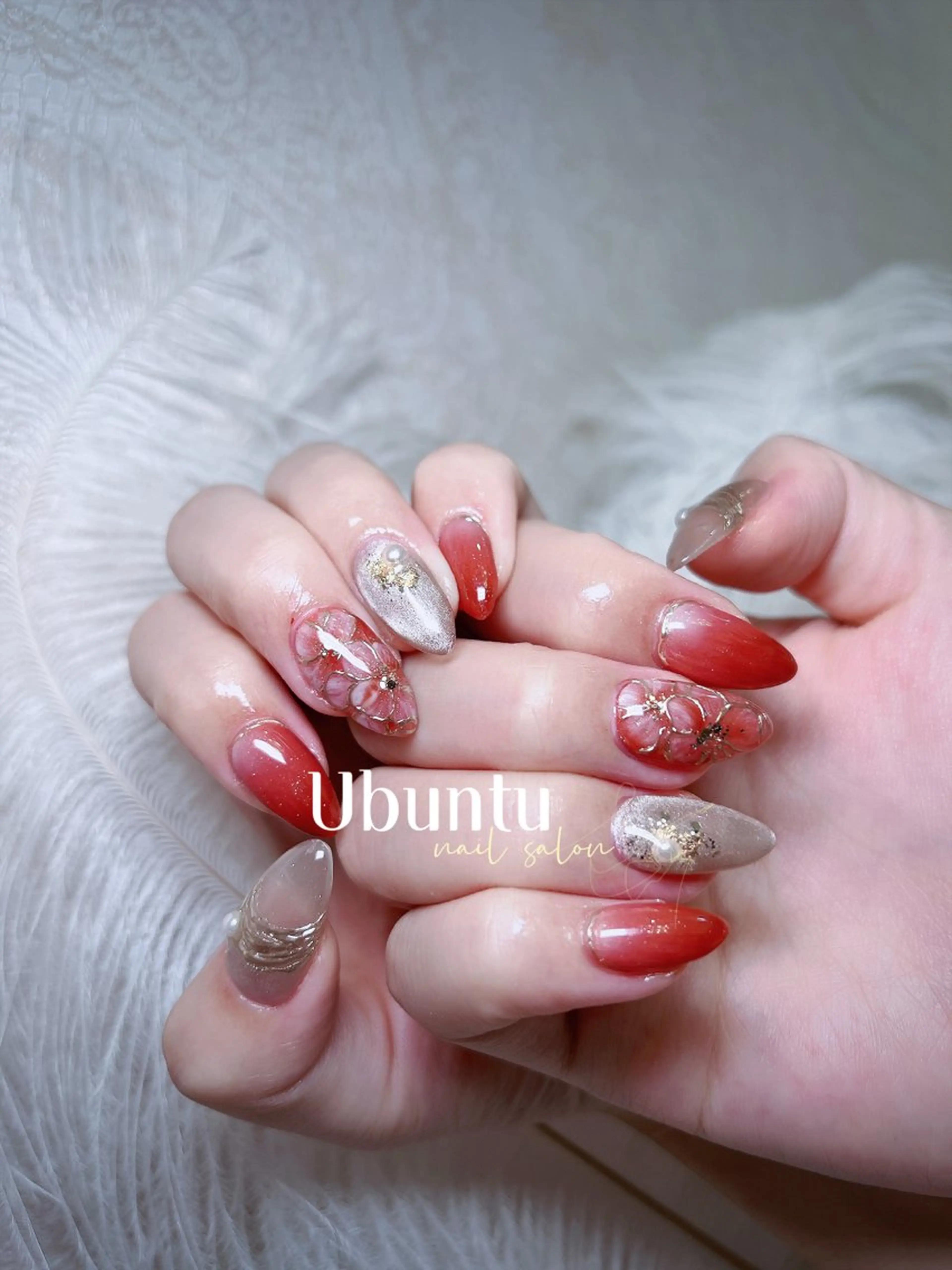 ネイル ハンドネイル Ubuntu🎀 ネイルサロン✨のネイルデザイン