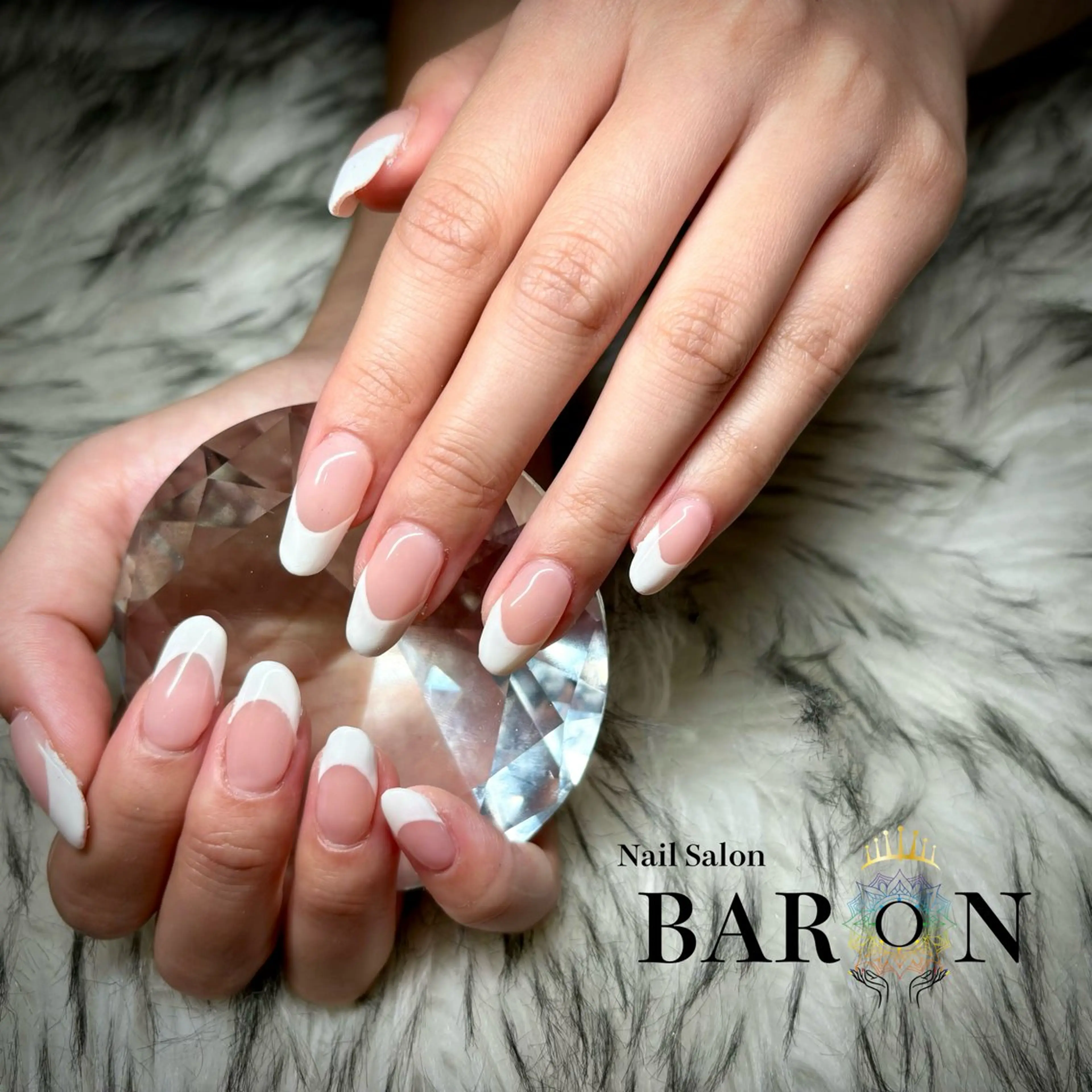 ネイル フレンチネイル ハンドネイル ♛BARON♛ MANAのネイルデザイン