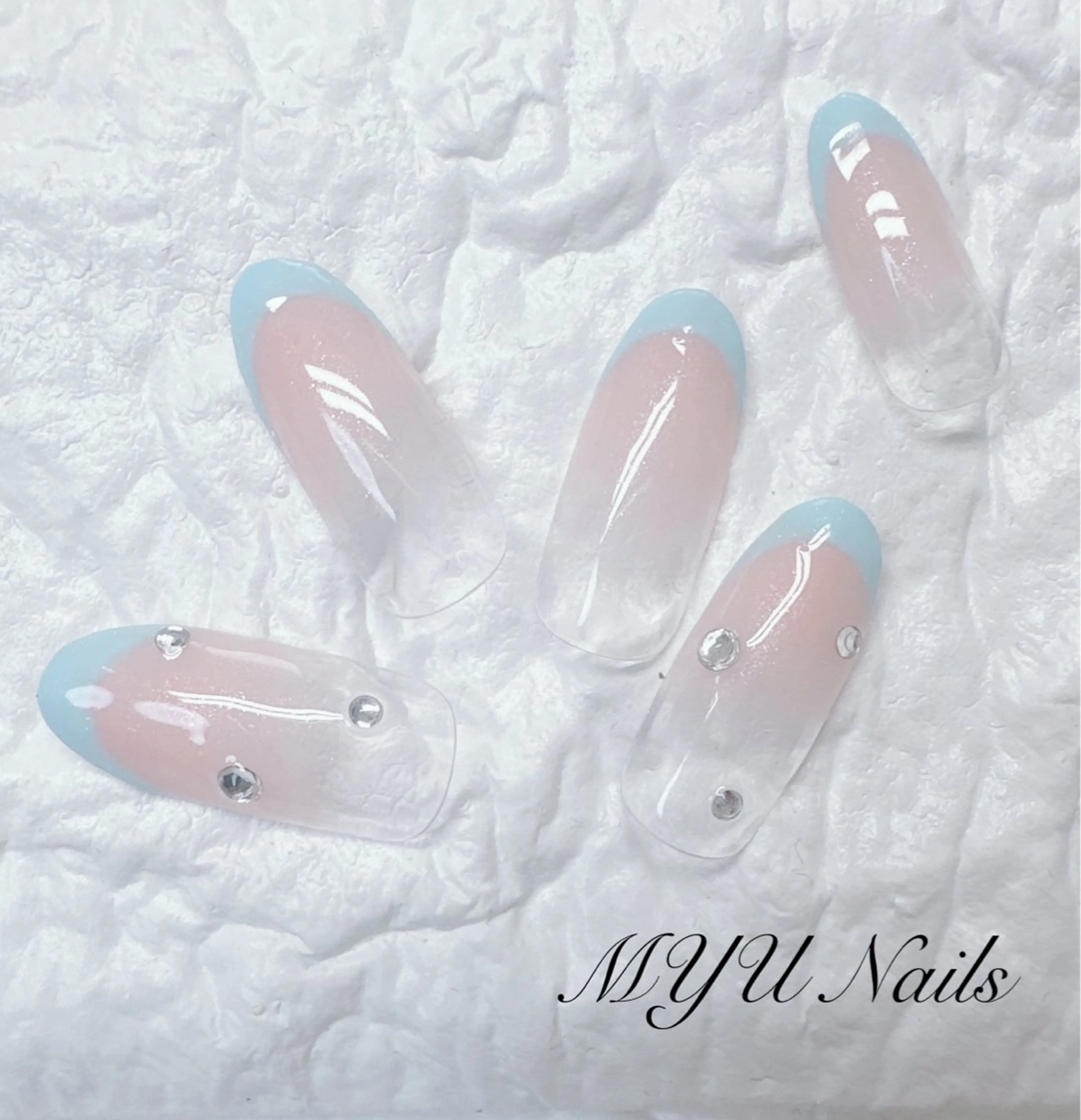 ネイル ジェルネイル グラデーション 持ち込み ニュアンスネイル パラジェル ハンドネイル MYU Nails所属・MYU Nailsのネイルデザイン