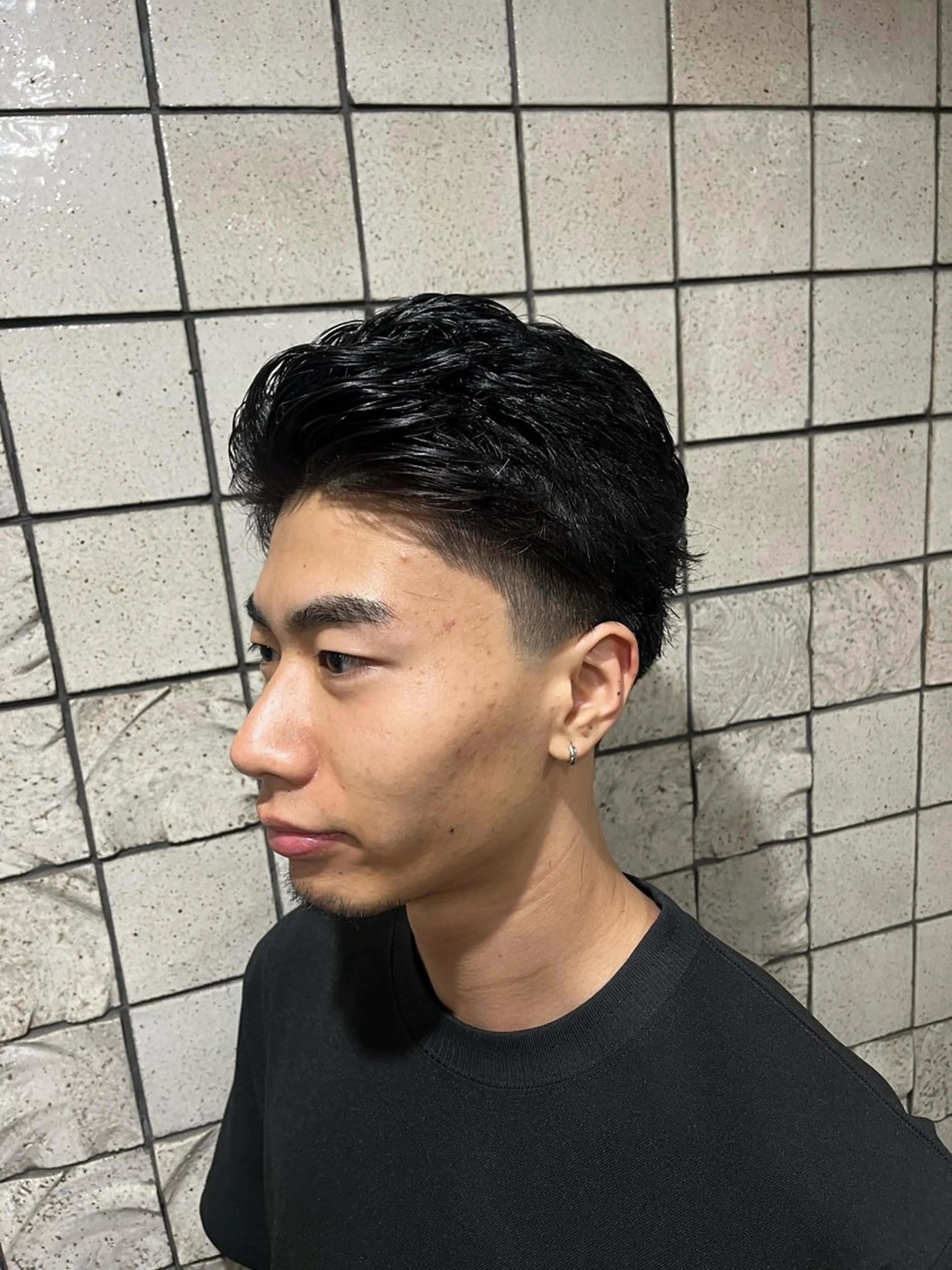 ミディアム メンズ ヒロ銀座ヘアーサロン六本木店所属・宮崎 陽樹のヘアスタイル