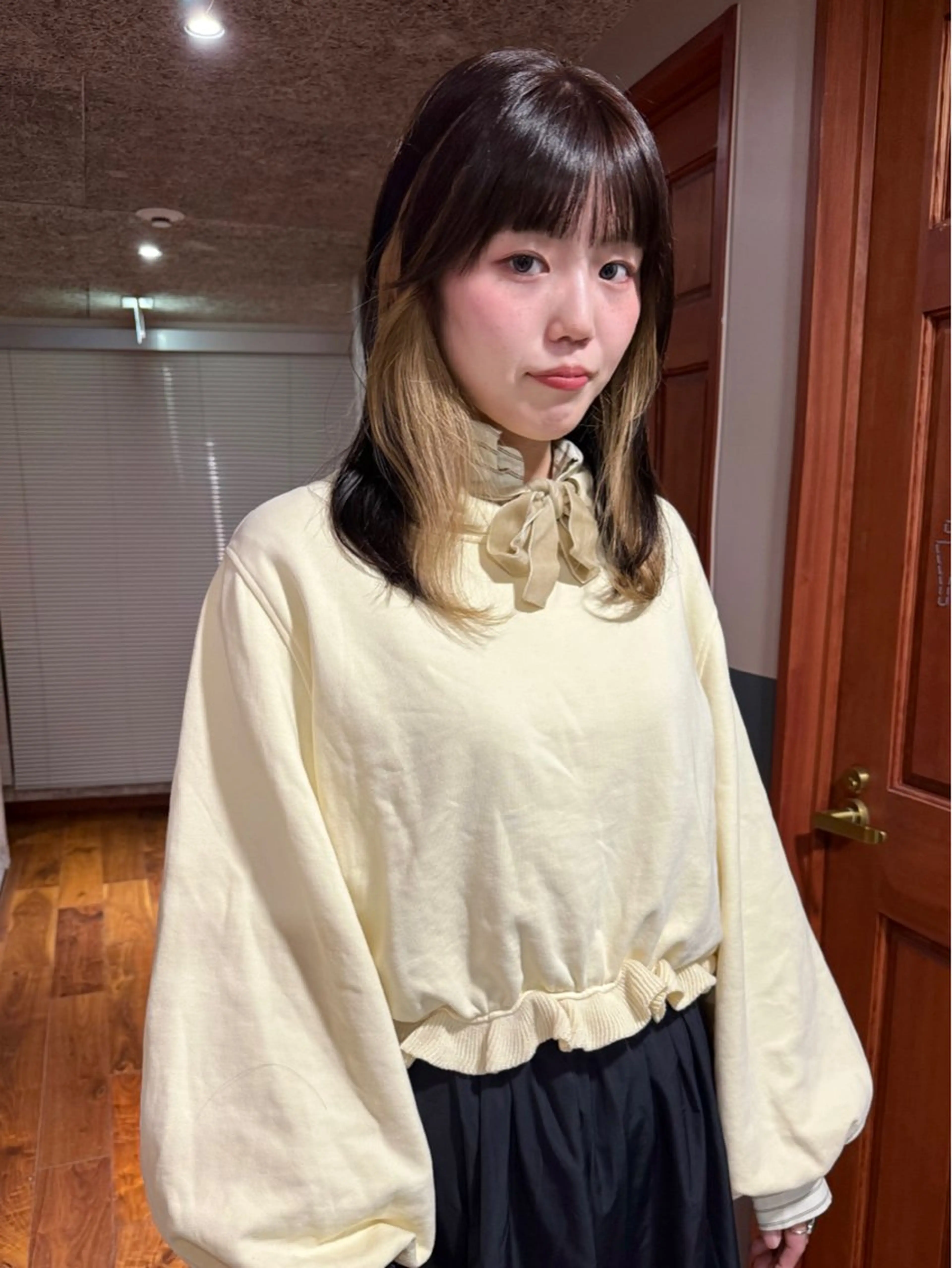 ミディアム カラー ブリーチ カット ヘアカラー トリートメント mai / linoah˚✧のヘアスタイル