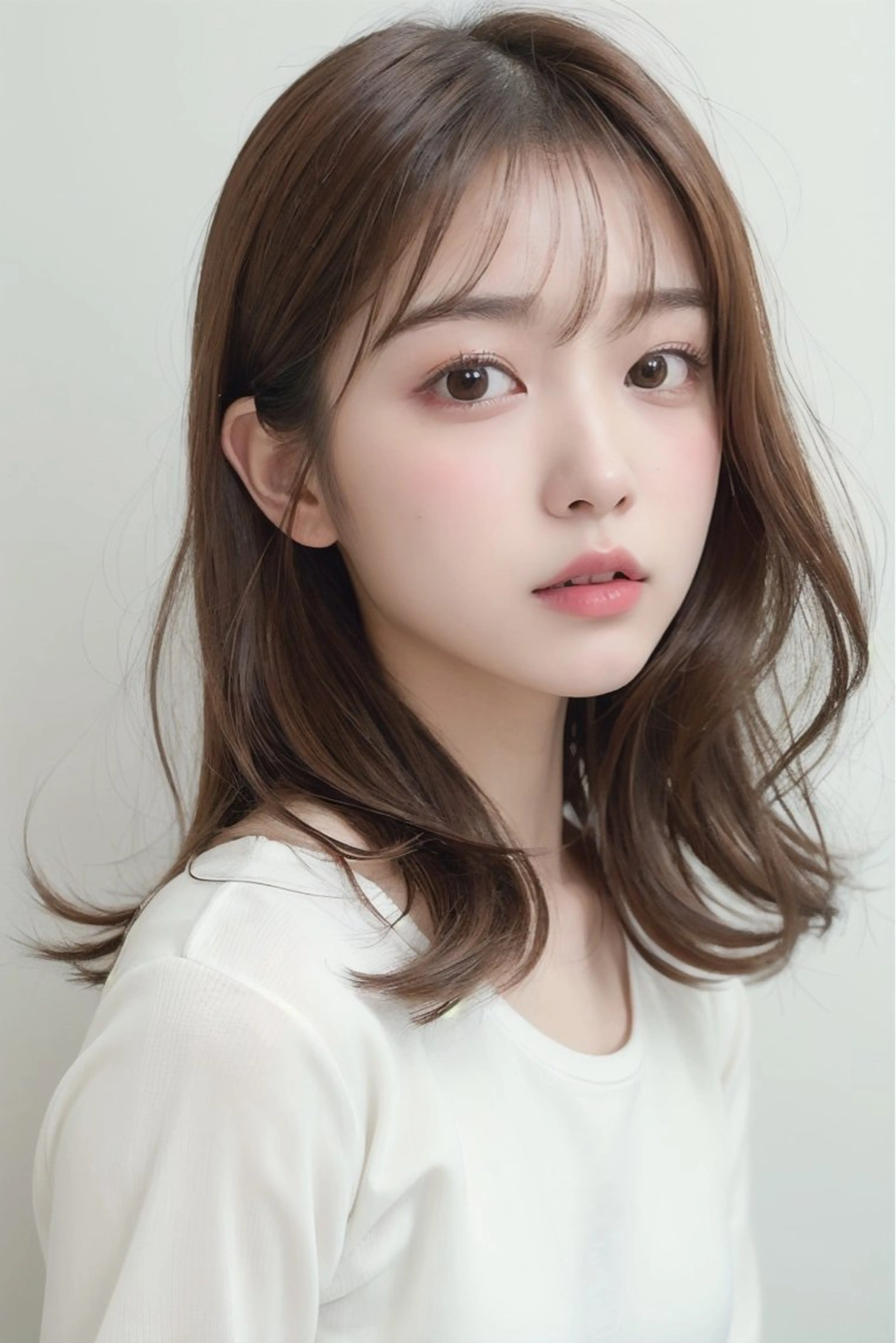 ミディアム カラー カット ヘアカラー トリートメント 韓国ヘア🌙/ YUKA  天神のヘアスタイル