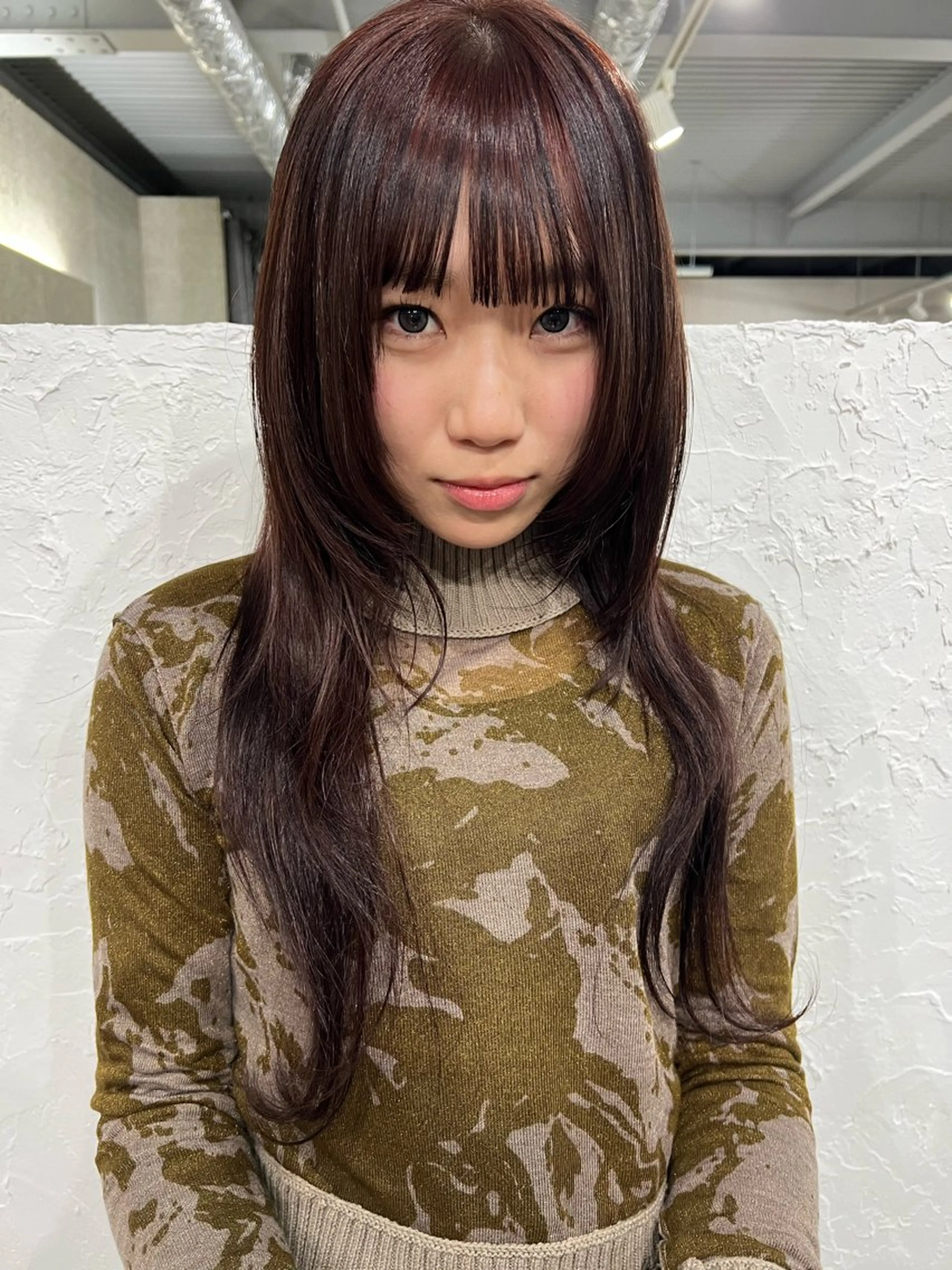 ロング カラー カット ヘアカラー nishibu ayukaのヘアスタイル