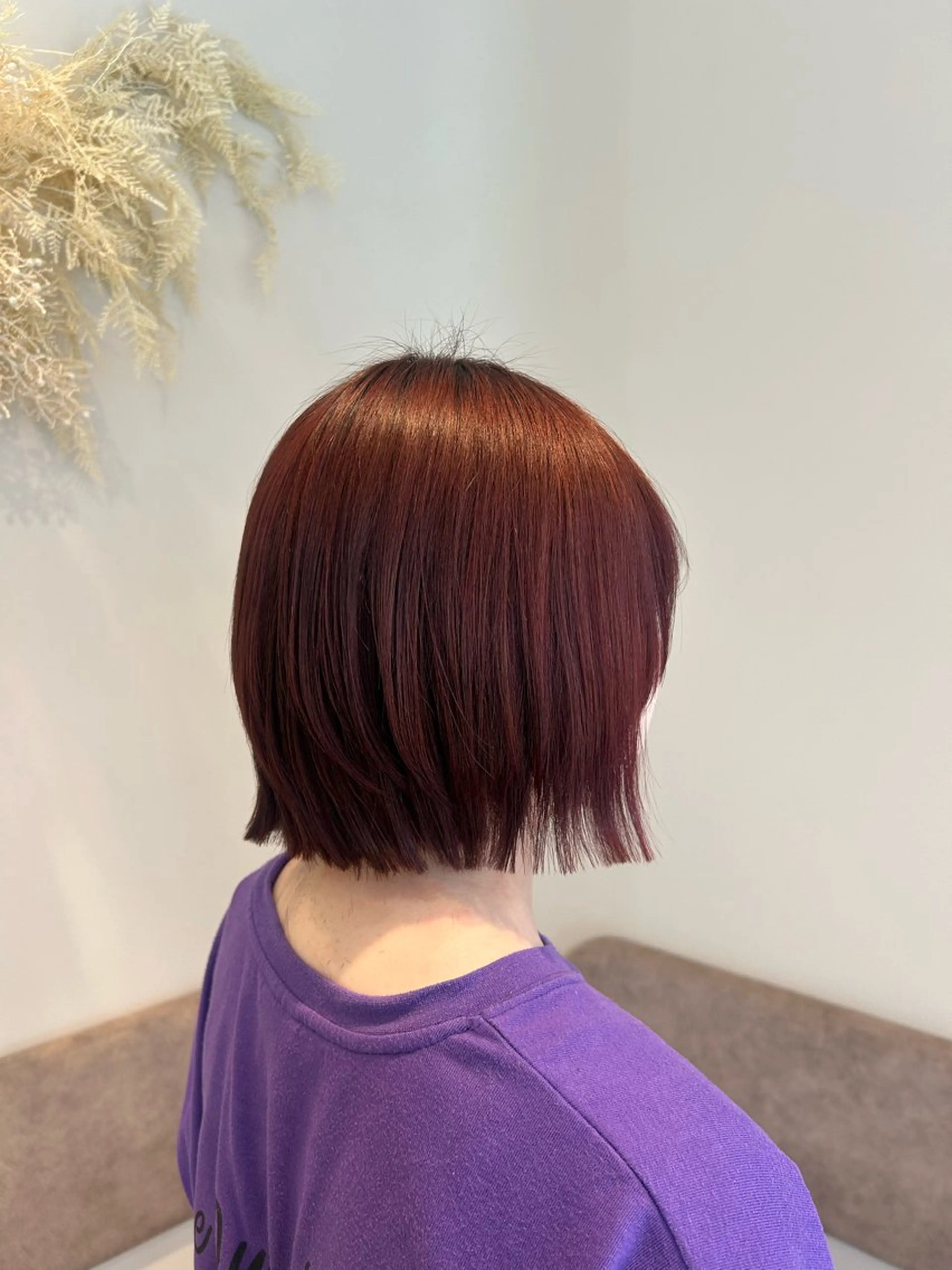 ショート ボブレイヤー ボブ レイヤーカット mauve所属・韓国スタイル レイヤーカットのヘアスタイル