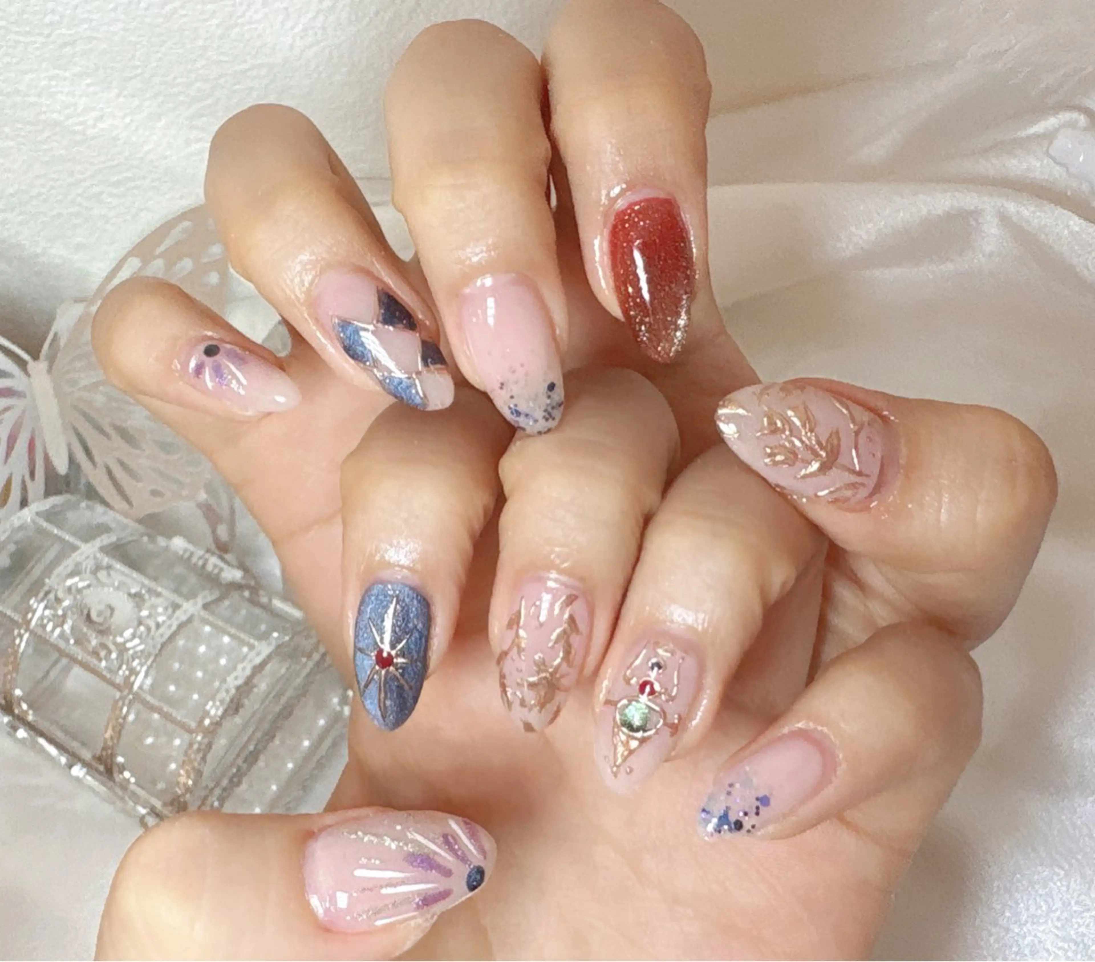 ネイル 【パラジェル・フィルイン】 T&BNAIL STUDIO所属・あまるめ ゆきえのネイルデザイン