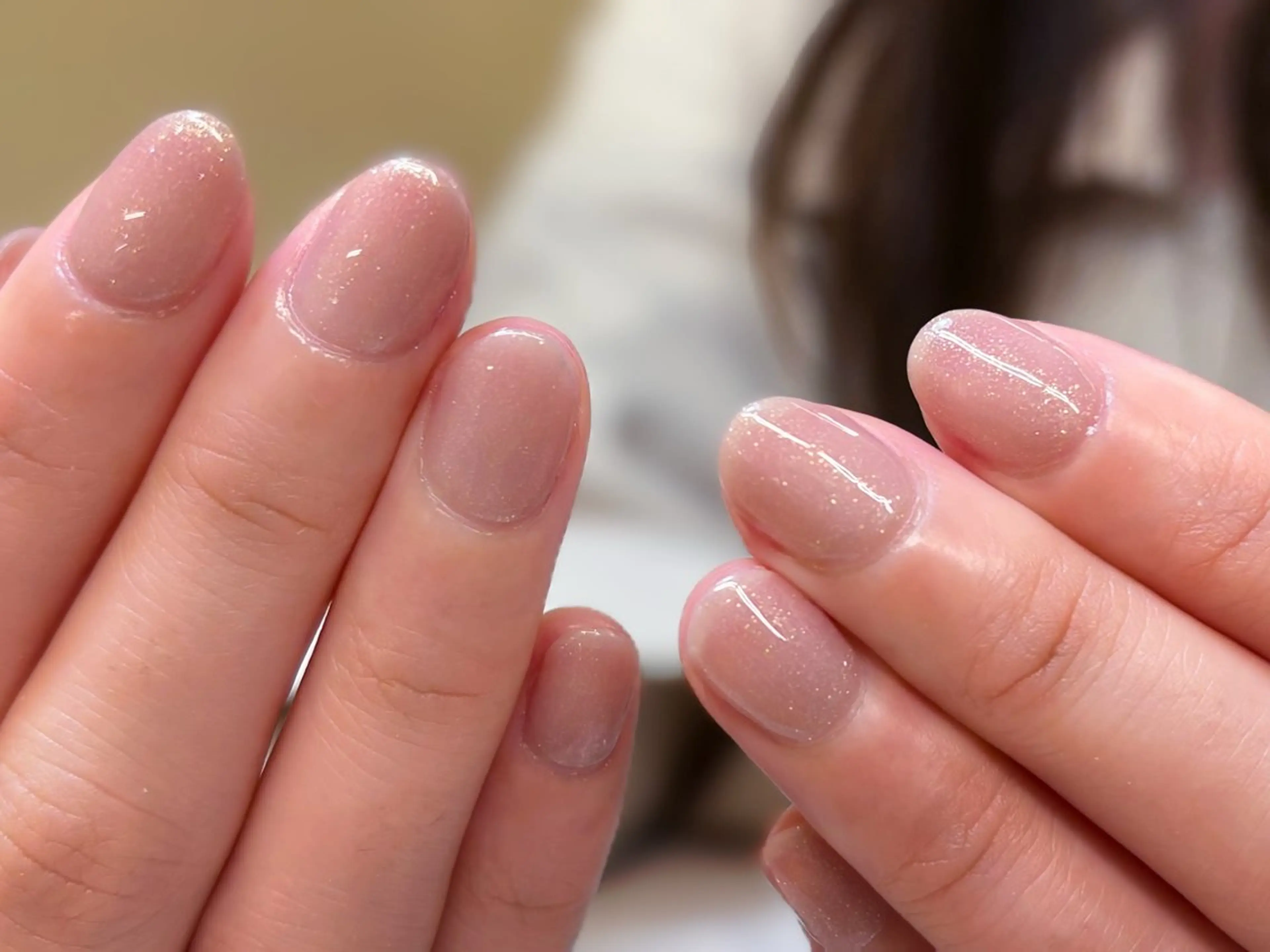 ネイル ラメ(グリッター) ワンカラーネイル ハンドネイル Alisa nail Timiのネイルデザイン