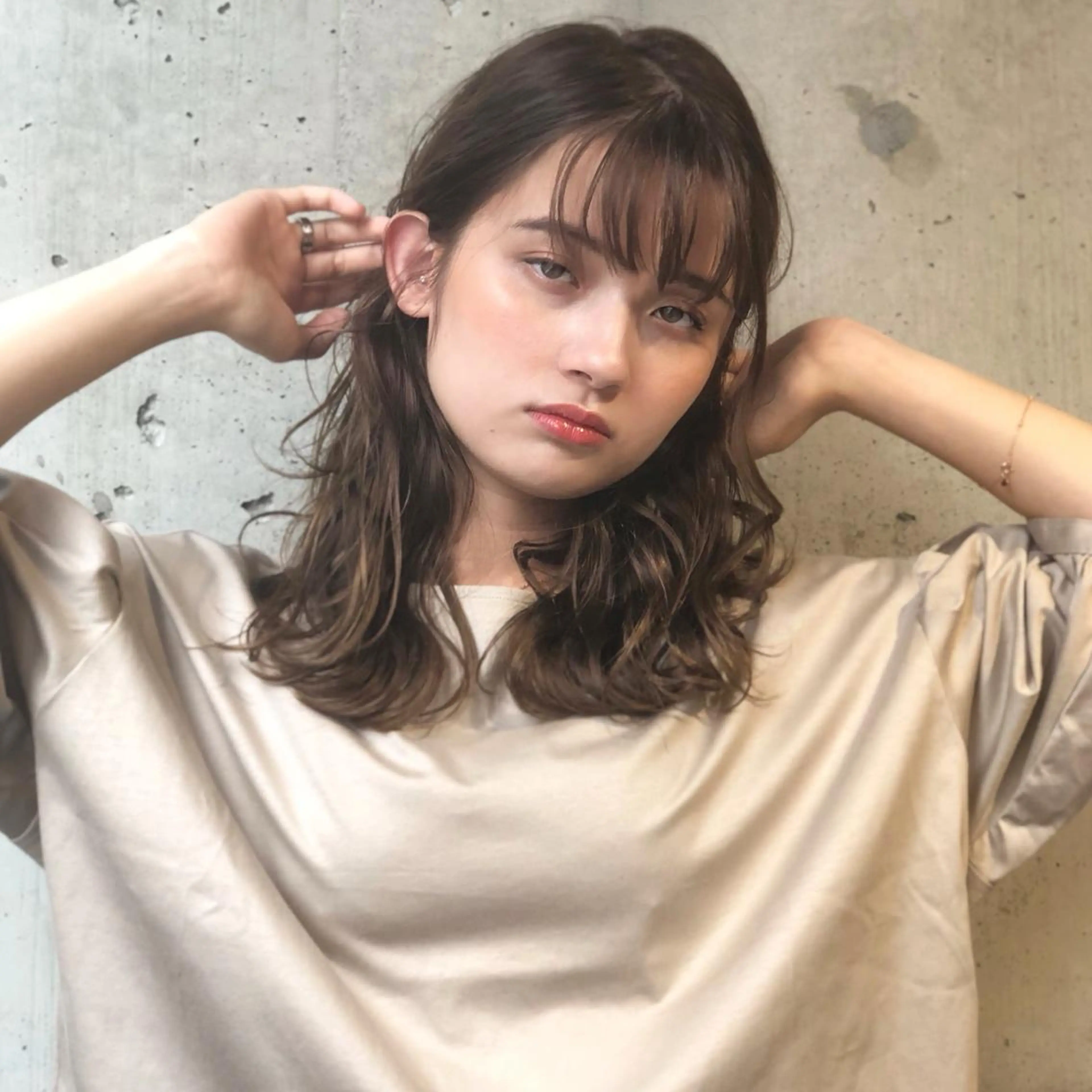 ロング カラー グレージュ GO TODAY シェアサロン 新宿Aura店所属・佐藤 高徳のヘアスタイル