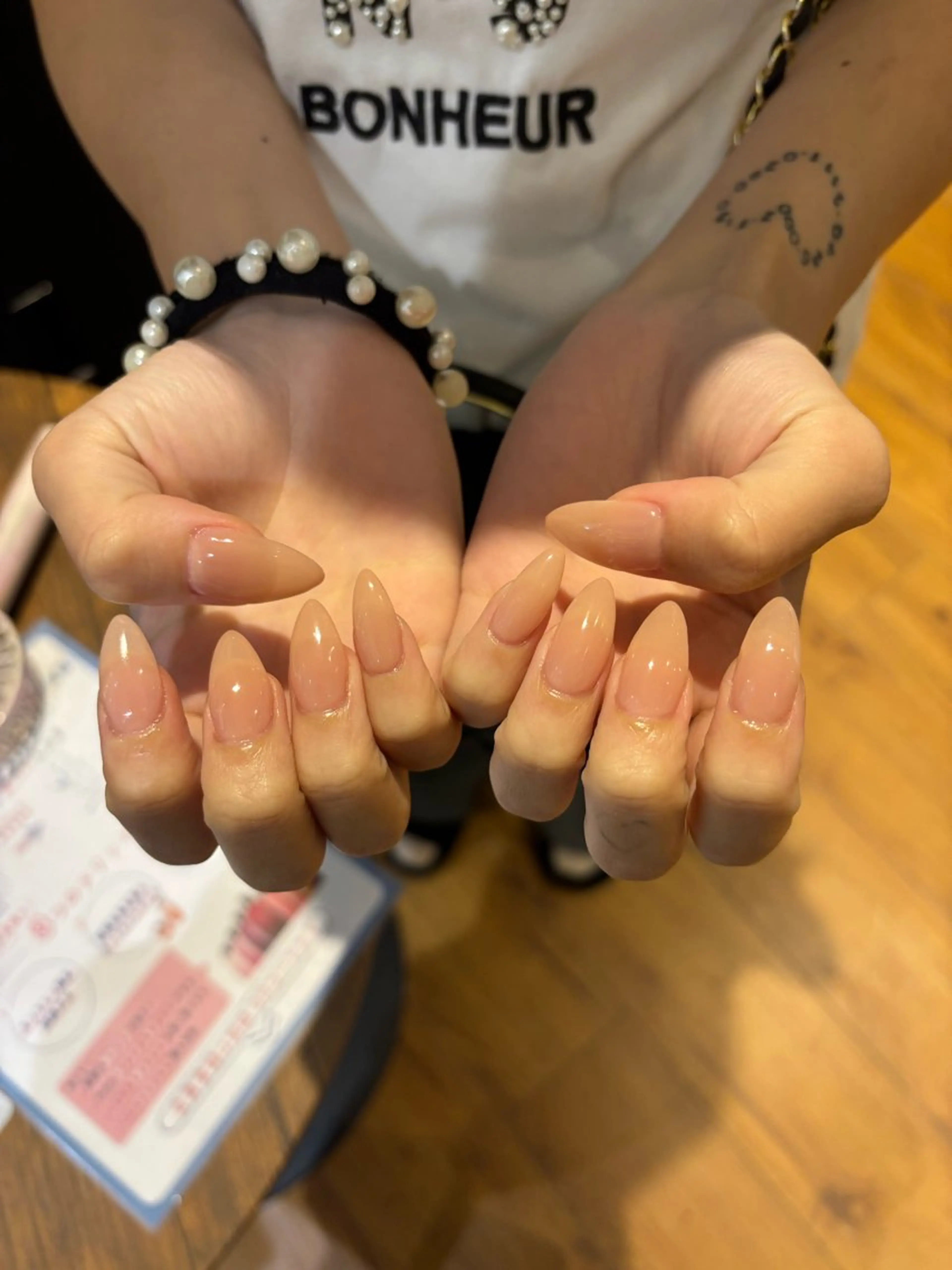 【9/11限定】10本長さだし+ちゅるん系ワンカラー(オフなしのみ)の写真