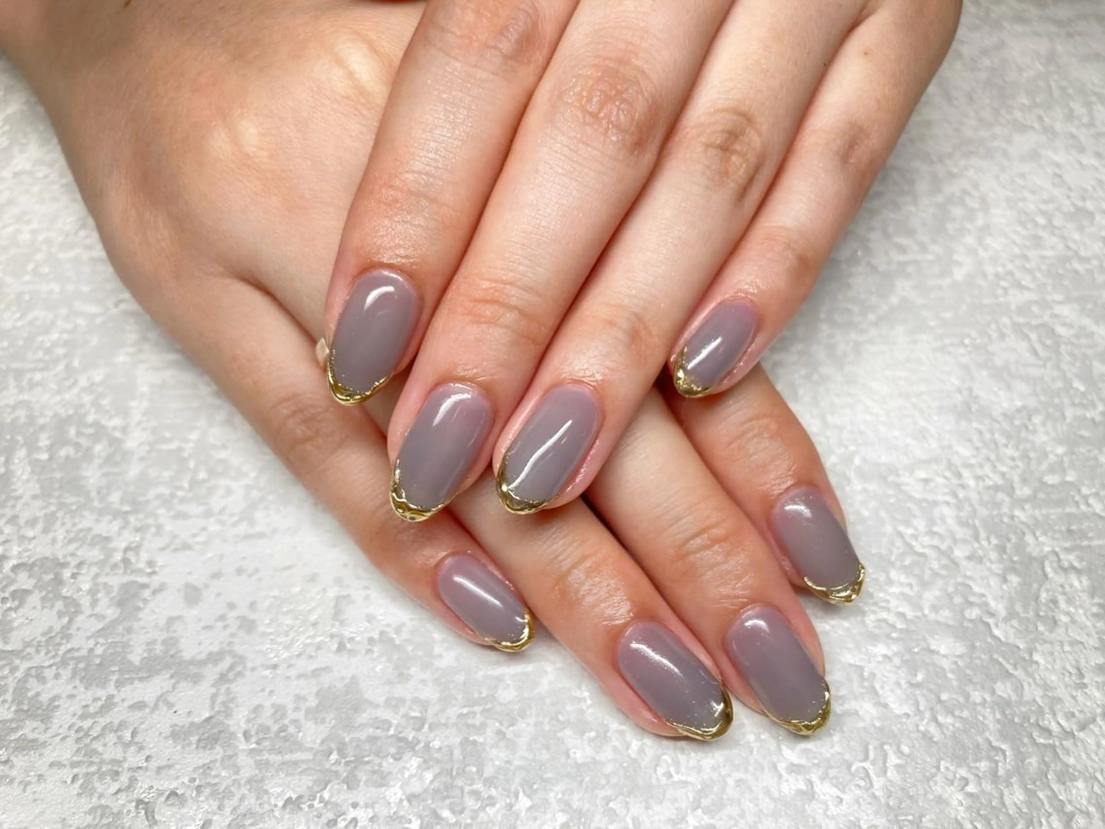 ネイル フレンチネイル ミラーネイル シンプルネイル Lisa’s Salonのネイルデザイン