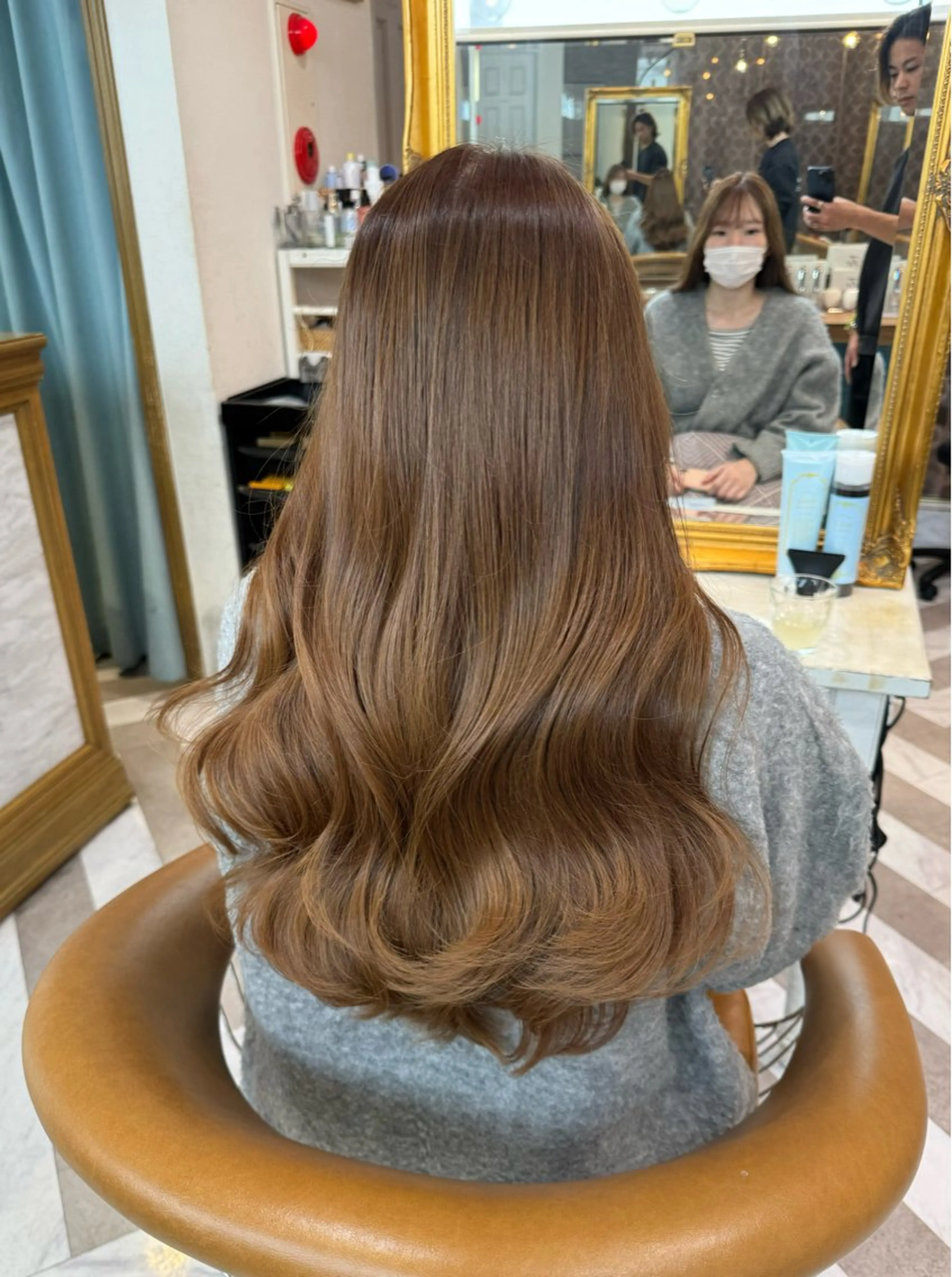 ロング カット ヘアカラー トリートメント 韓国ヘア/レイヤー/ 髪質改善🫧西田のヘアスタイル