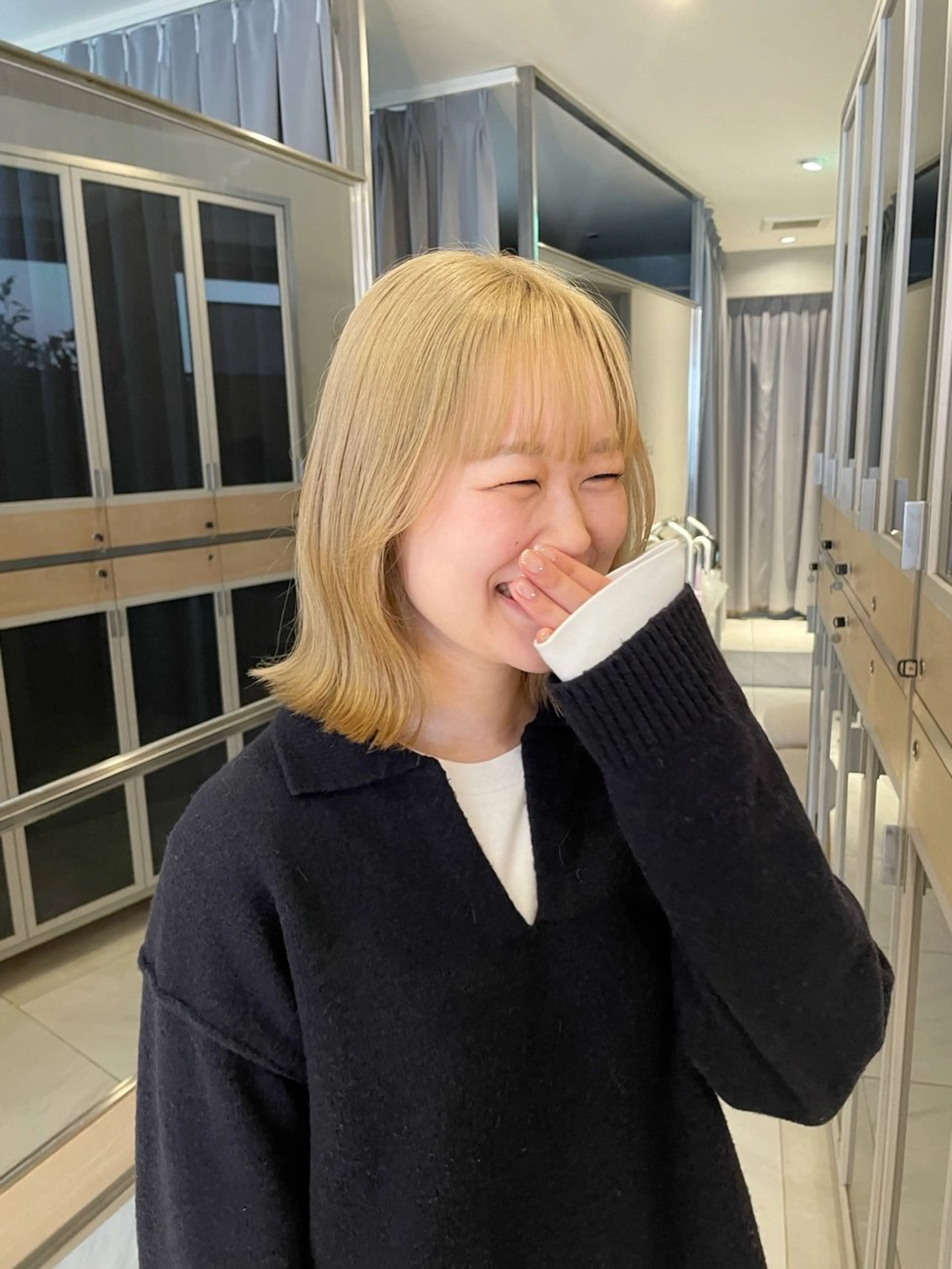 ミディアム カラー ヘアアレンジ 艶髪/レイヤーカット 🐣misakiのヘアスタイル