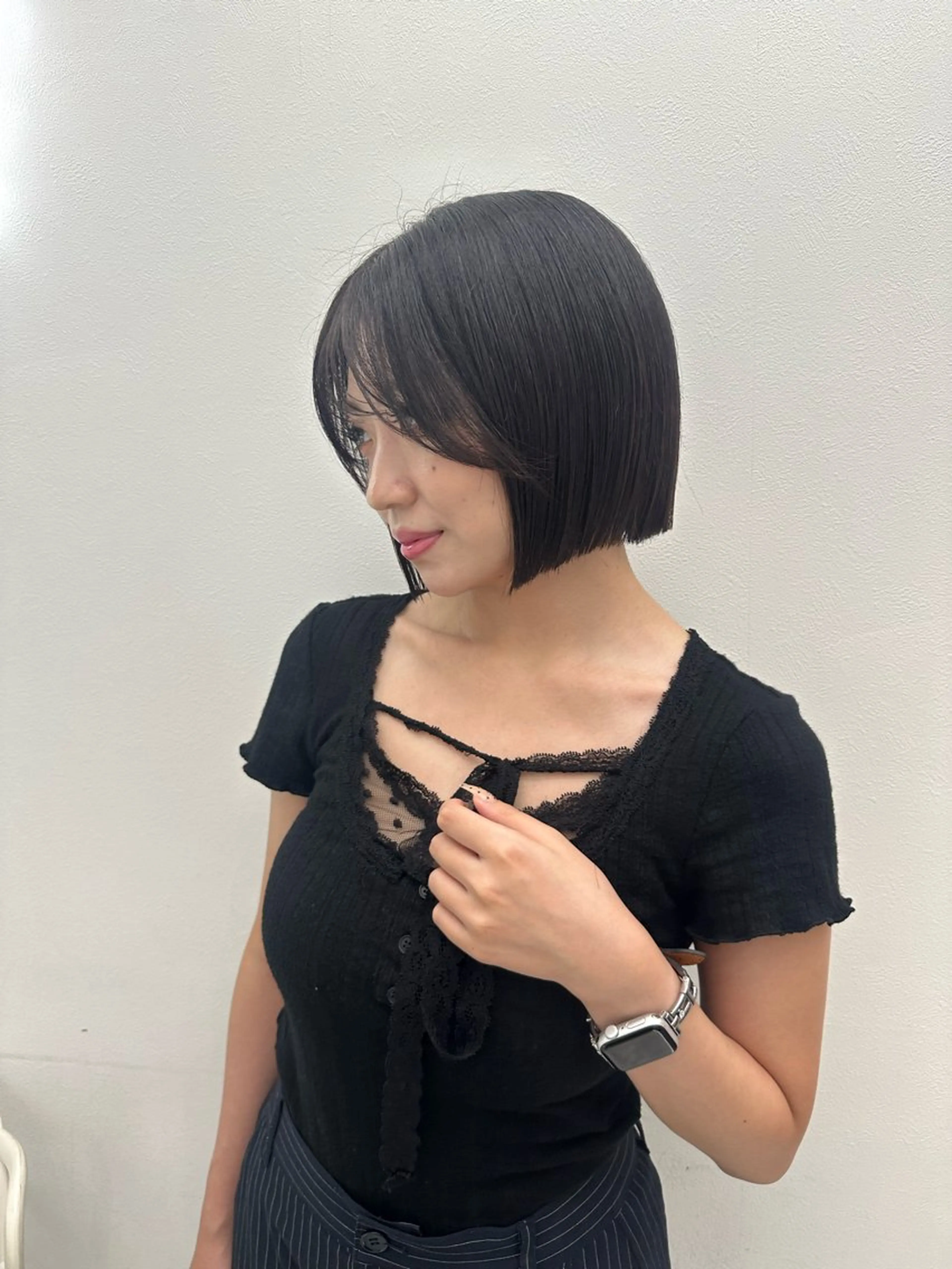 ミディアム カラー ヘアアレンジ カット ヘアカラー トリートメント 大人っぽ中韓レディ ヘア🤍MAOのヘアスタイル