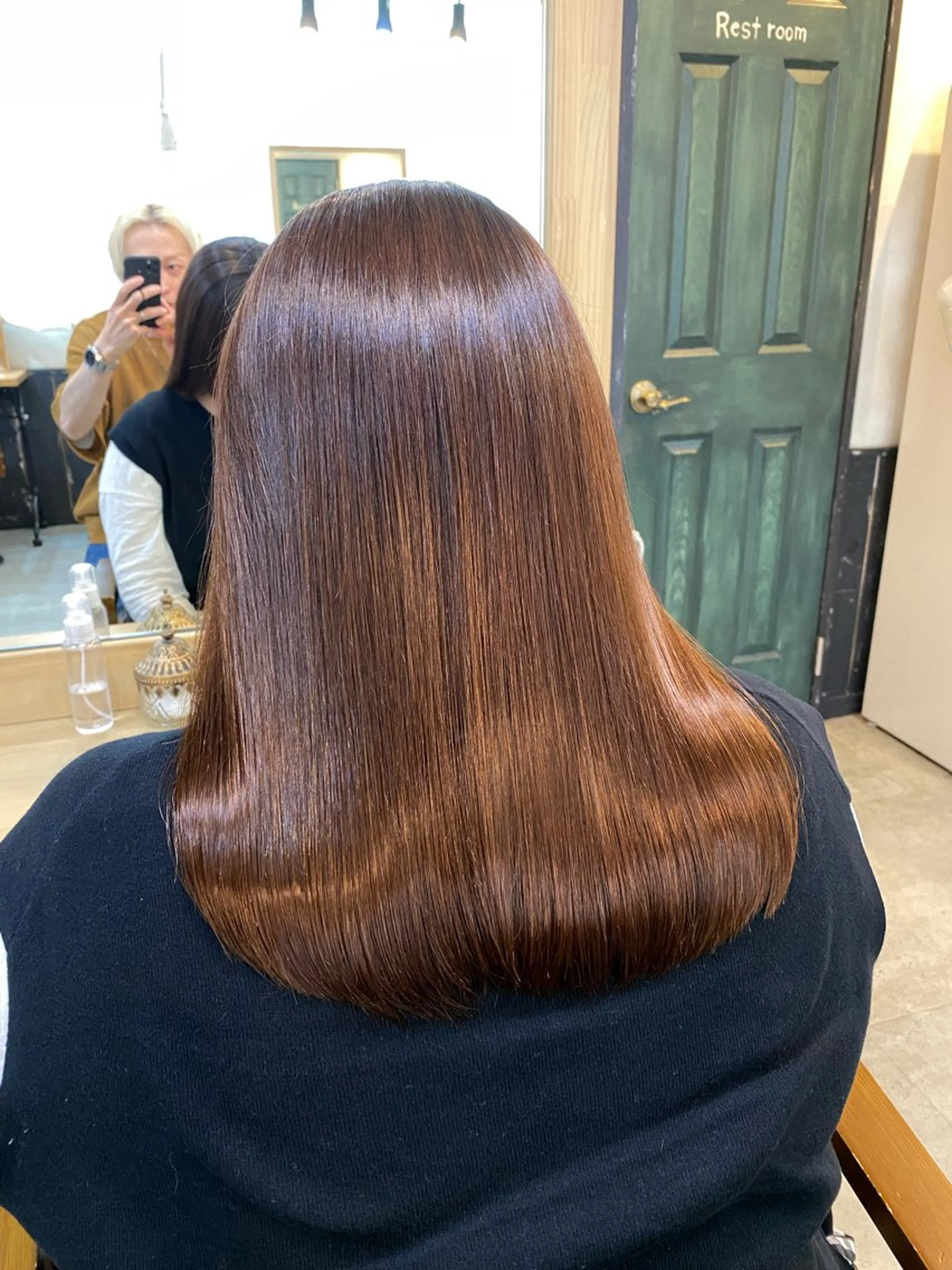 ミディアム 髪質改善 酸性ストレート 縮毛矯正 トリートメント ヘッドスパ ヘアセット 美髪矯正 🌈髪質改善 山下のヘアスタイル