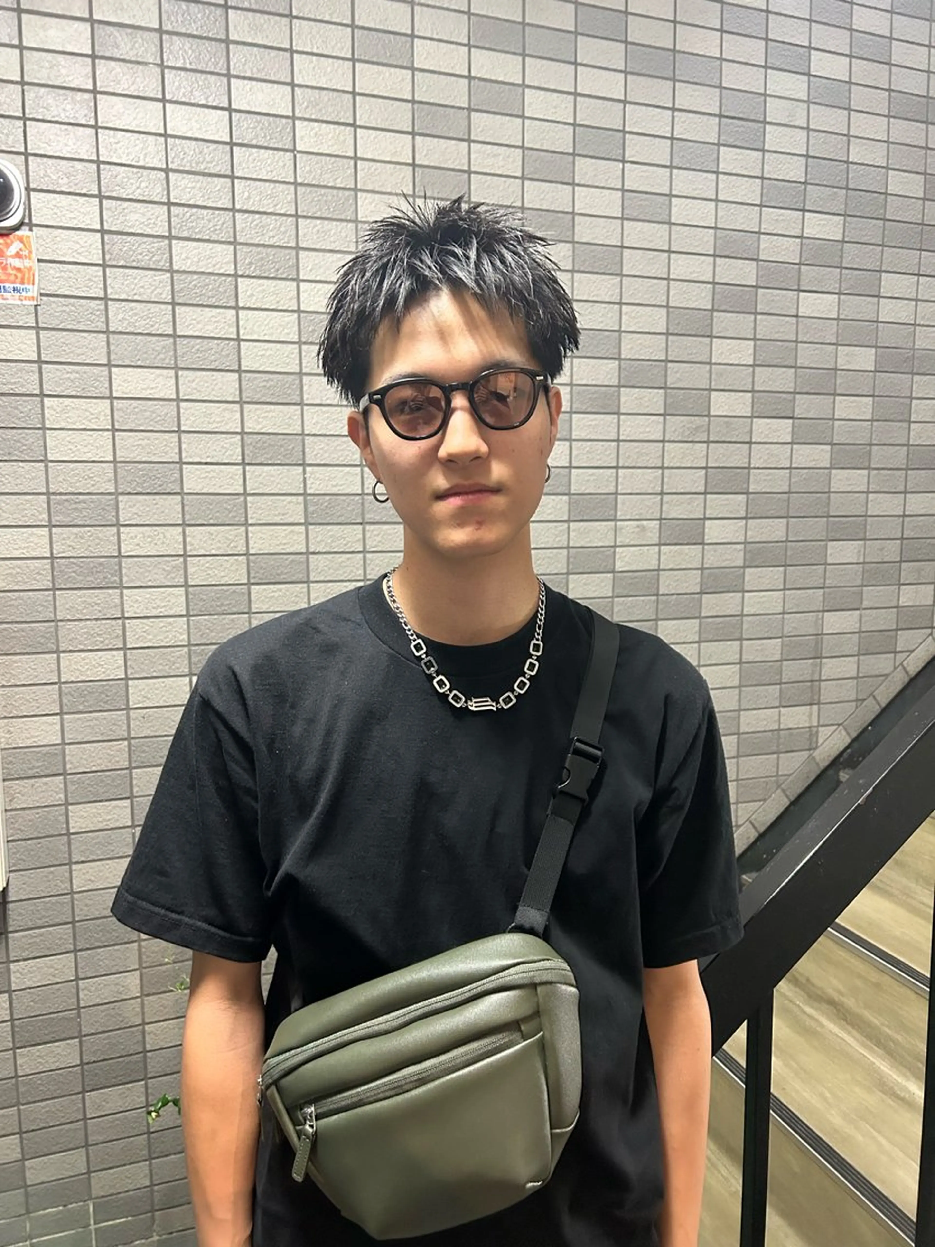 ショート パーマ メンズ メンズブリーチ メンズハイライト メンズインナーカラー メンズパーマ プードルパーマ カット charme所属・💈メンズ特化 /伊藤大輝💈のヘアスタイル