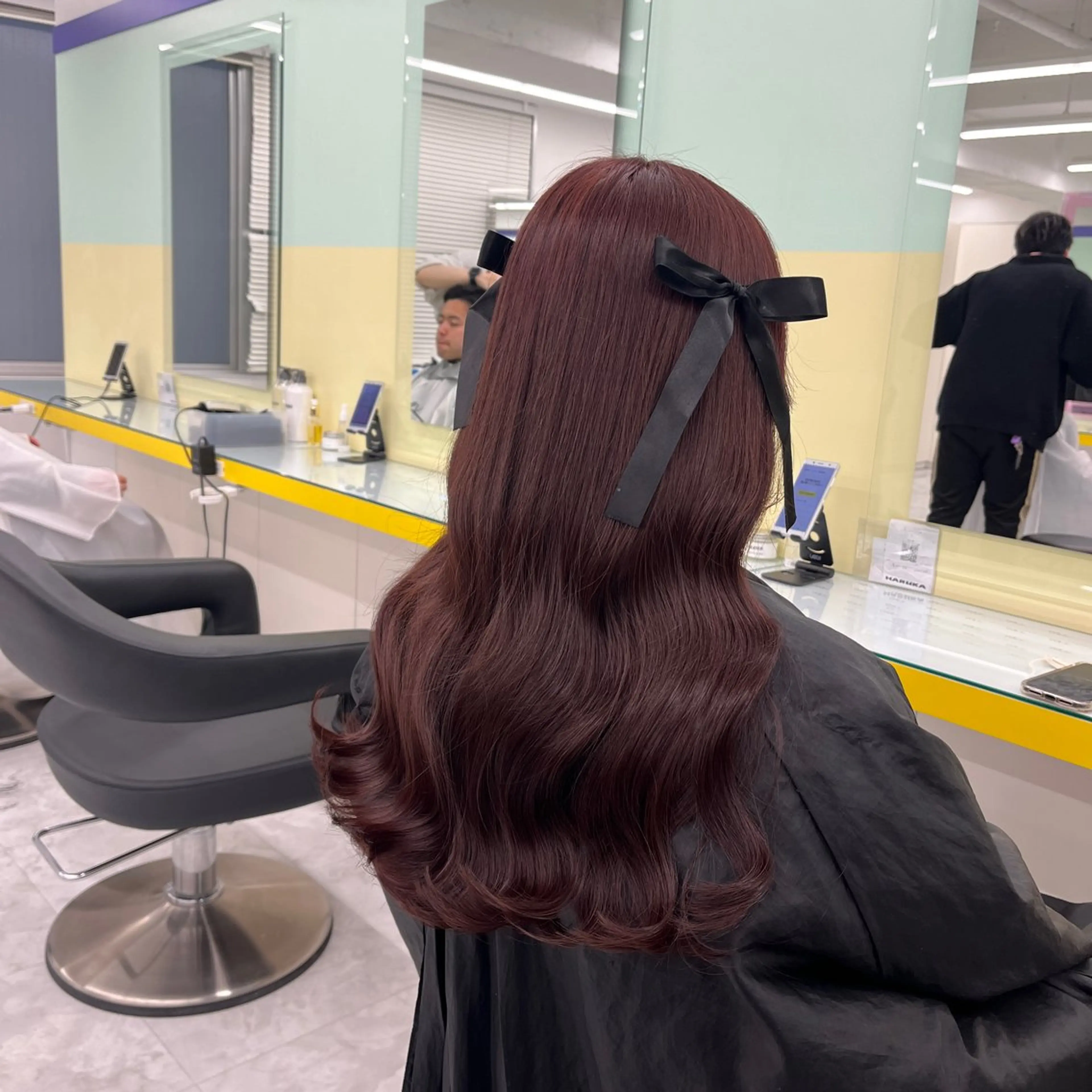 ロング カラー ヘアアレンジ ブリーチ ブリーチなしカラー ヘアカラー トリートメント ヘアセット 🎀Girly艶髪 暖色🎀Harukaのヘアスタイル