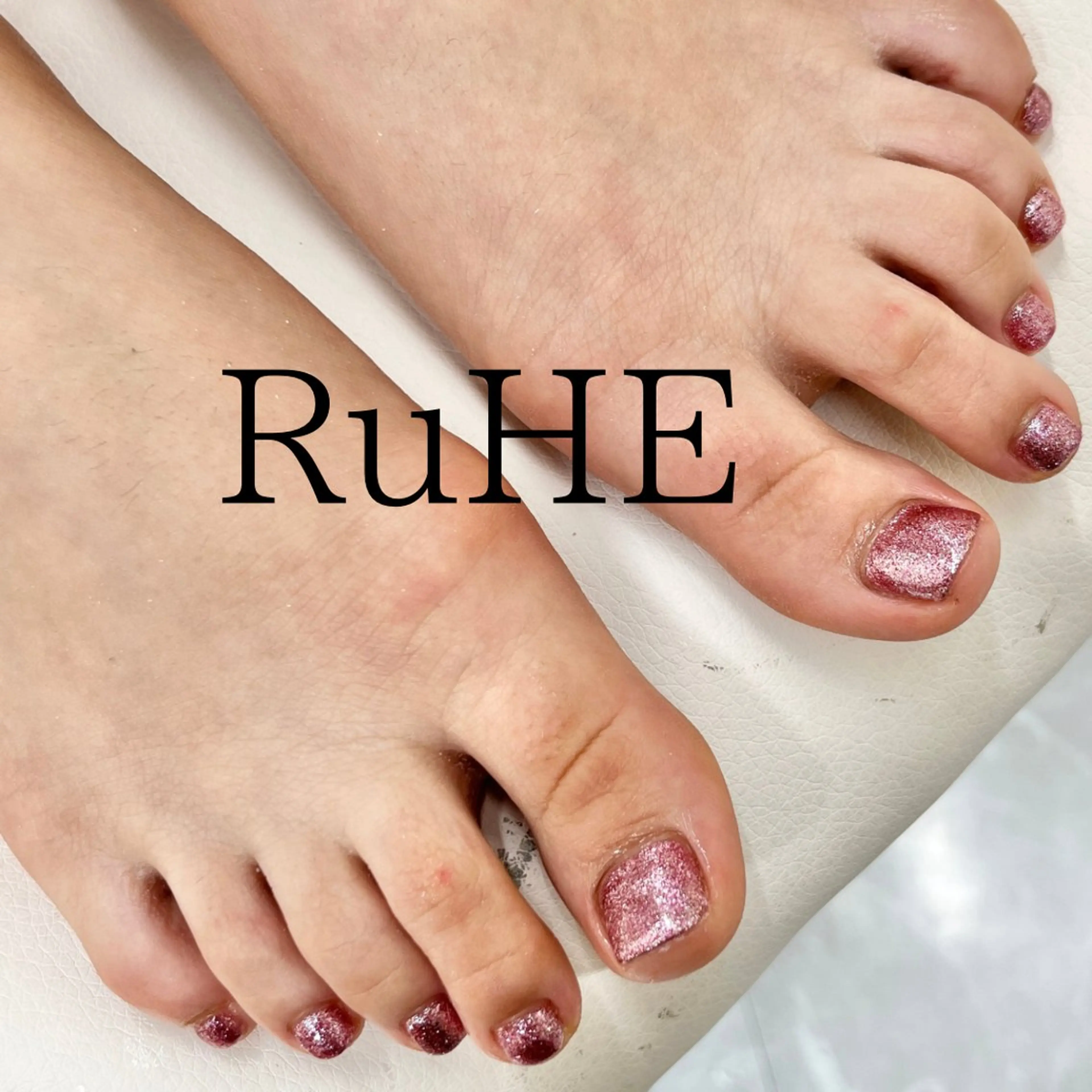 ネイル フットネイル ワンカラーネイル RuHE （BB nail)のネイルデザイン