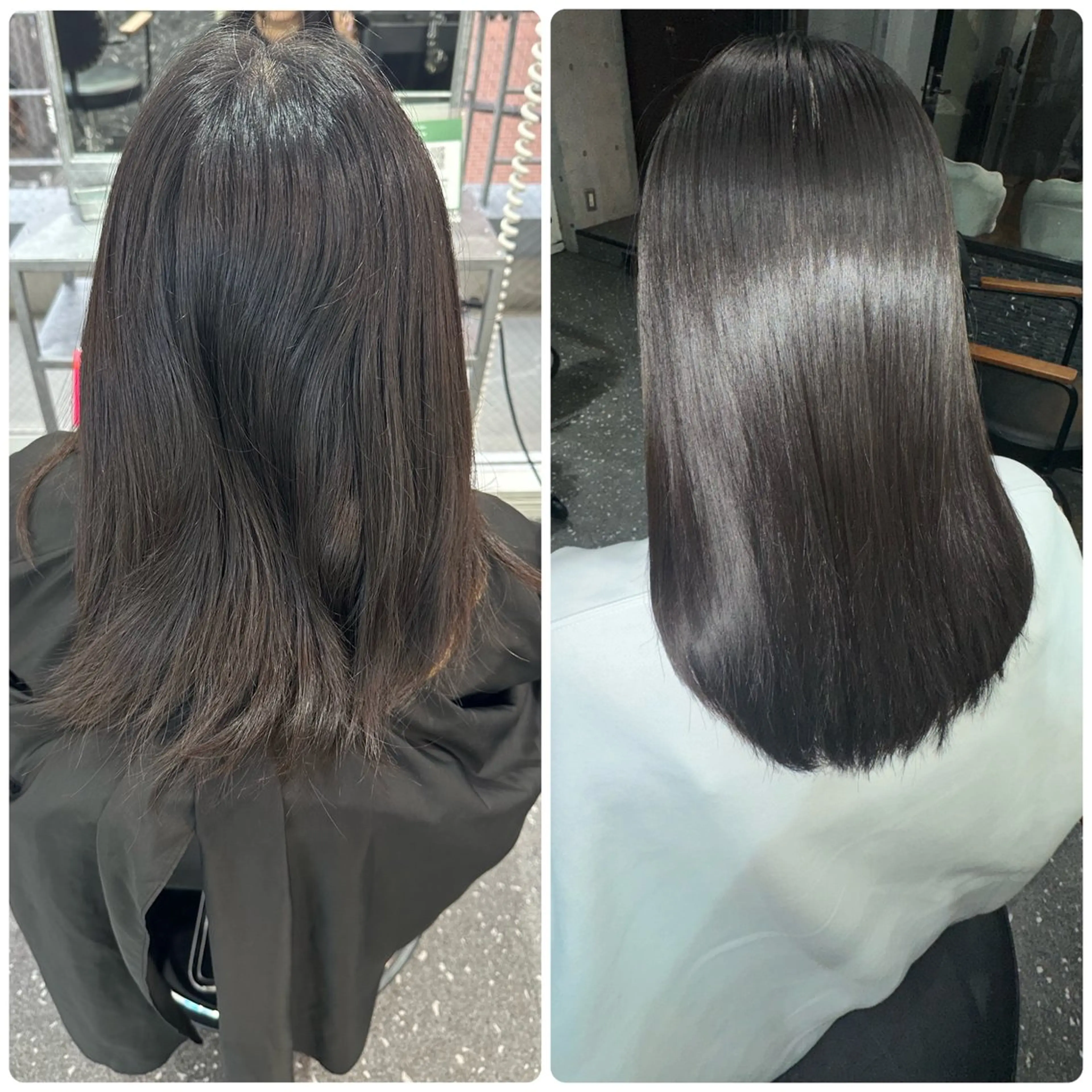 ロング パーマ カット 縮毛矯正 トリートメント 髪質改善⭐️縮毛矯正 吉祥寺⭐️Rinaのヘアスタイル