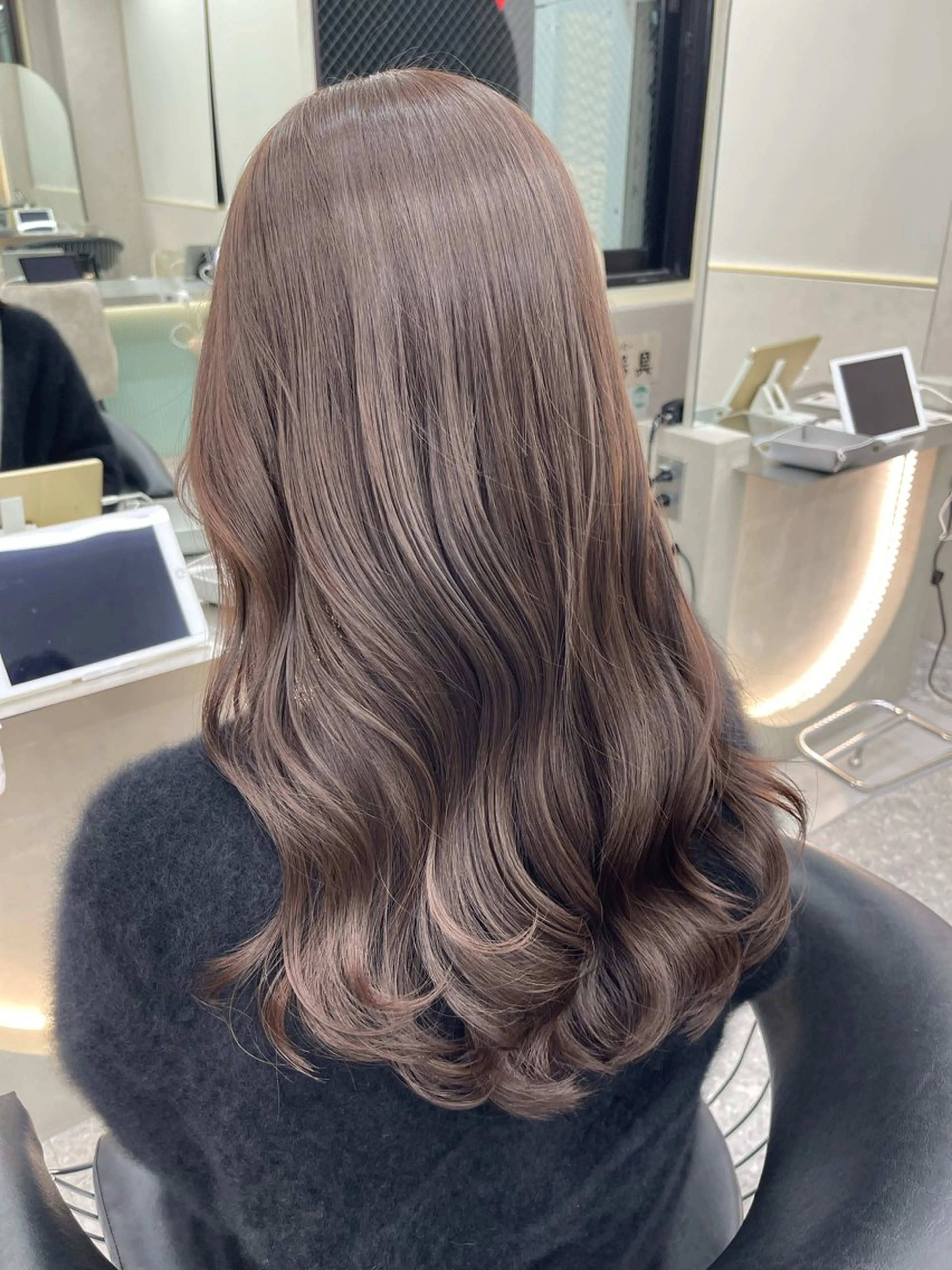 セミロング レイヤーカット カット ヘアカラー トリートメント 顔周り🇰🇷ロンド レイヤー✨カジワラのヘアスタイル