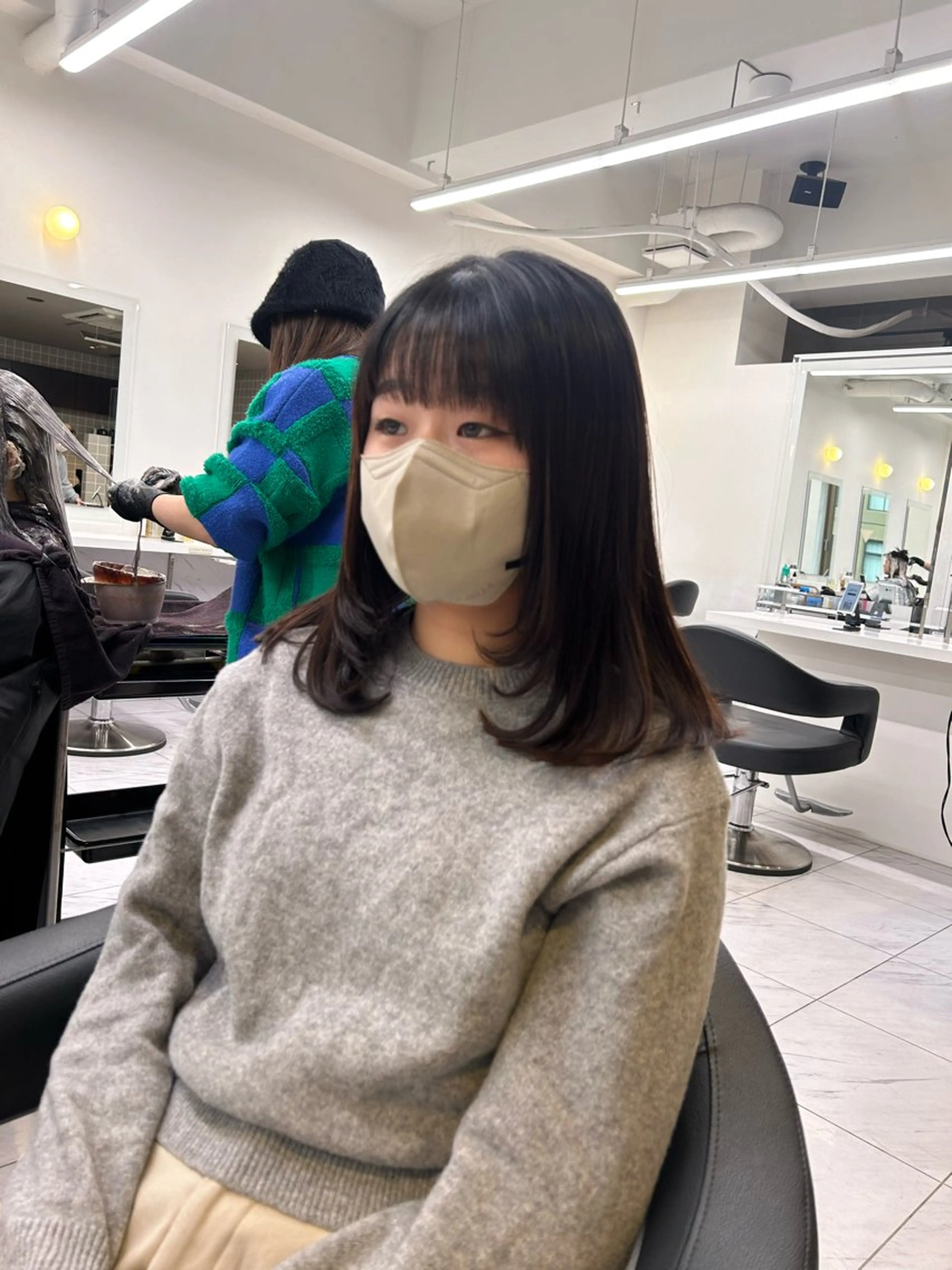 カラー カット beige🤎ダブル カラー/レイヤー🧸のヘアスタイル