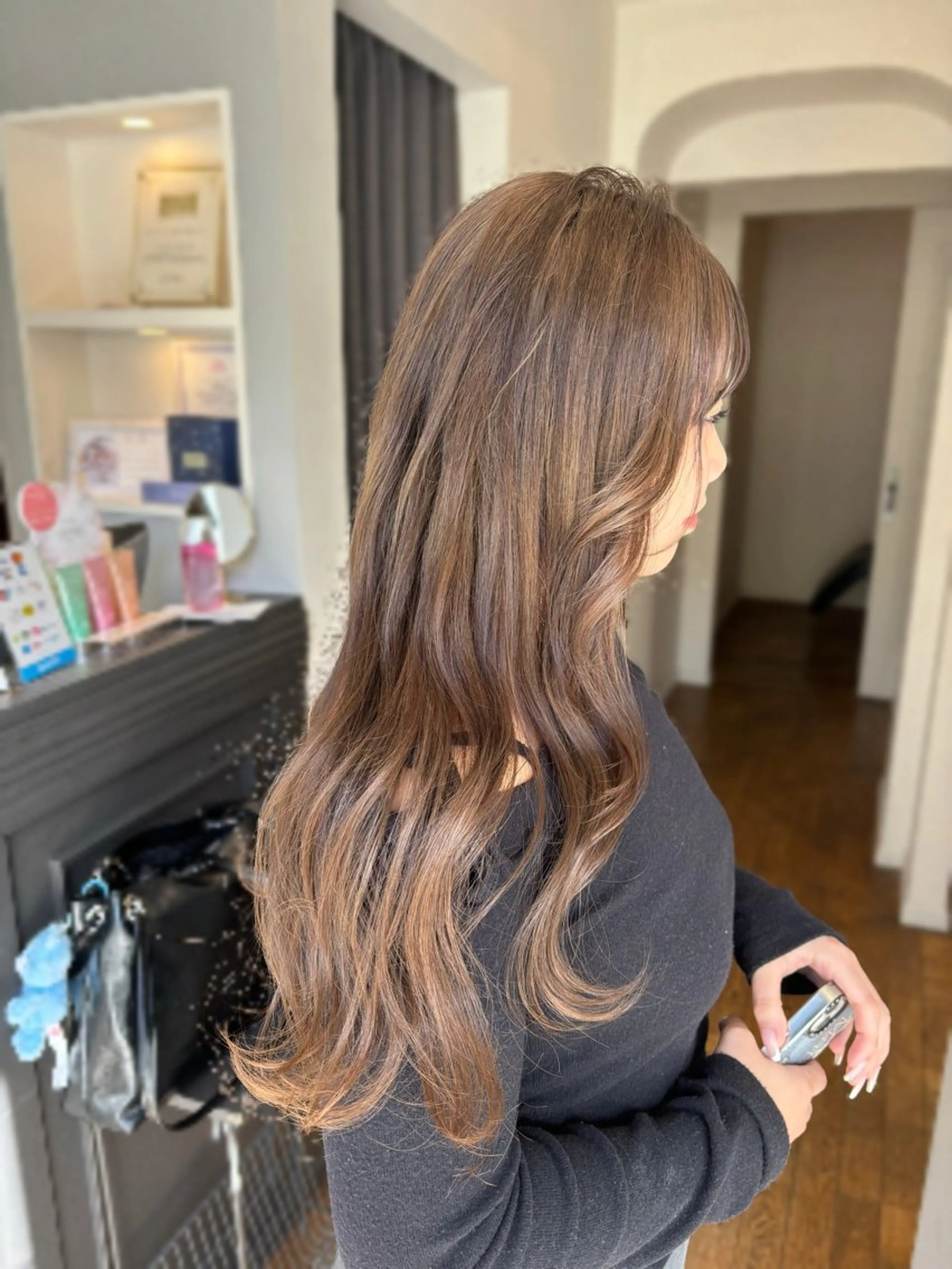 ロング ヘアカラー トリートメント 透明感カラー🎀 tasty／makoのヘアスタイル