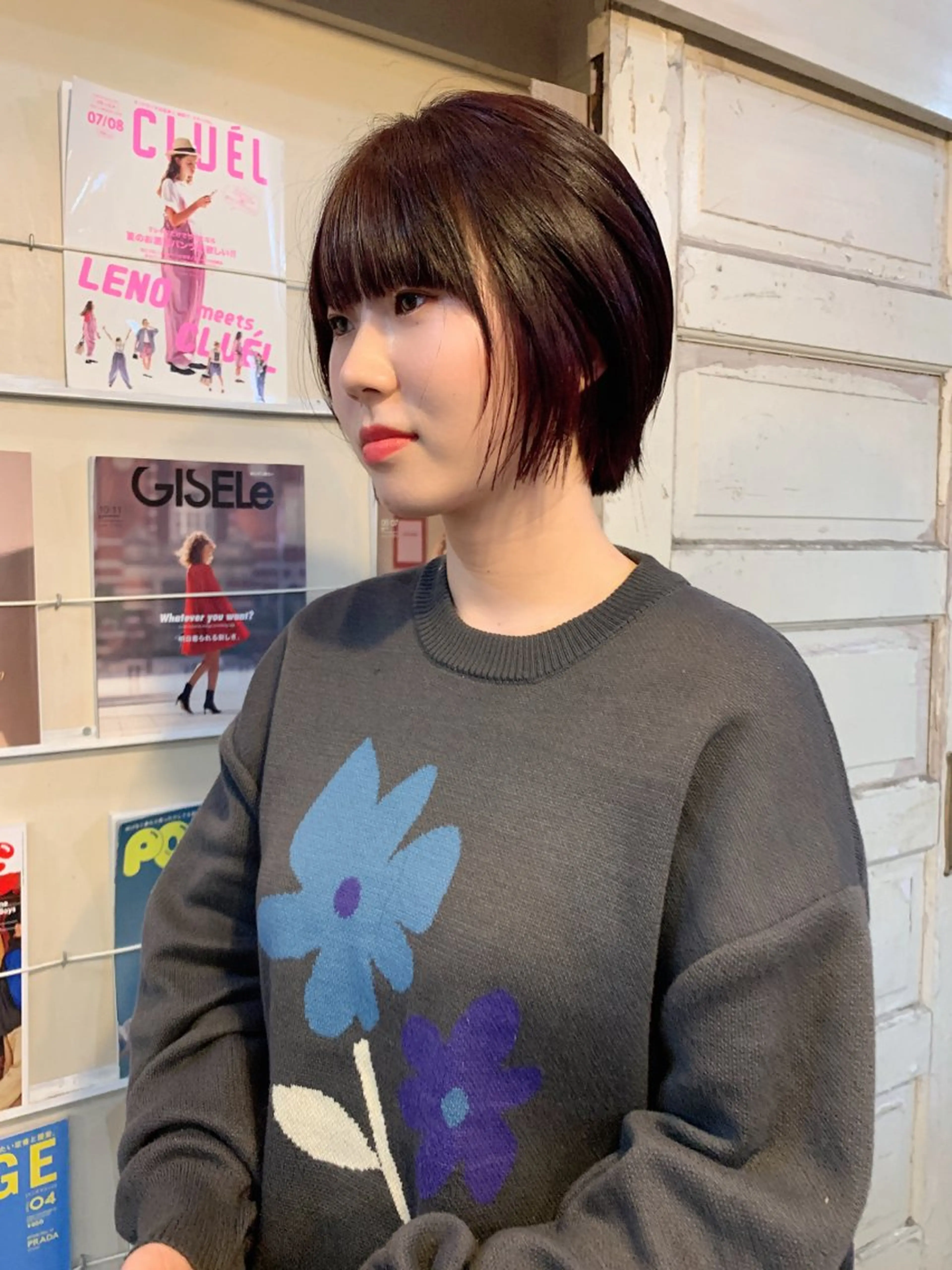 ショート カラー ヘアアレンジ ブリーチ ハイトーンカラー 韓国風ヘア カット ヘアカラー 🌈難波🌈ベージュ カラー【ヒロム】のヘアスタイル