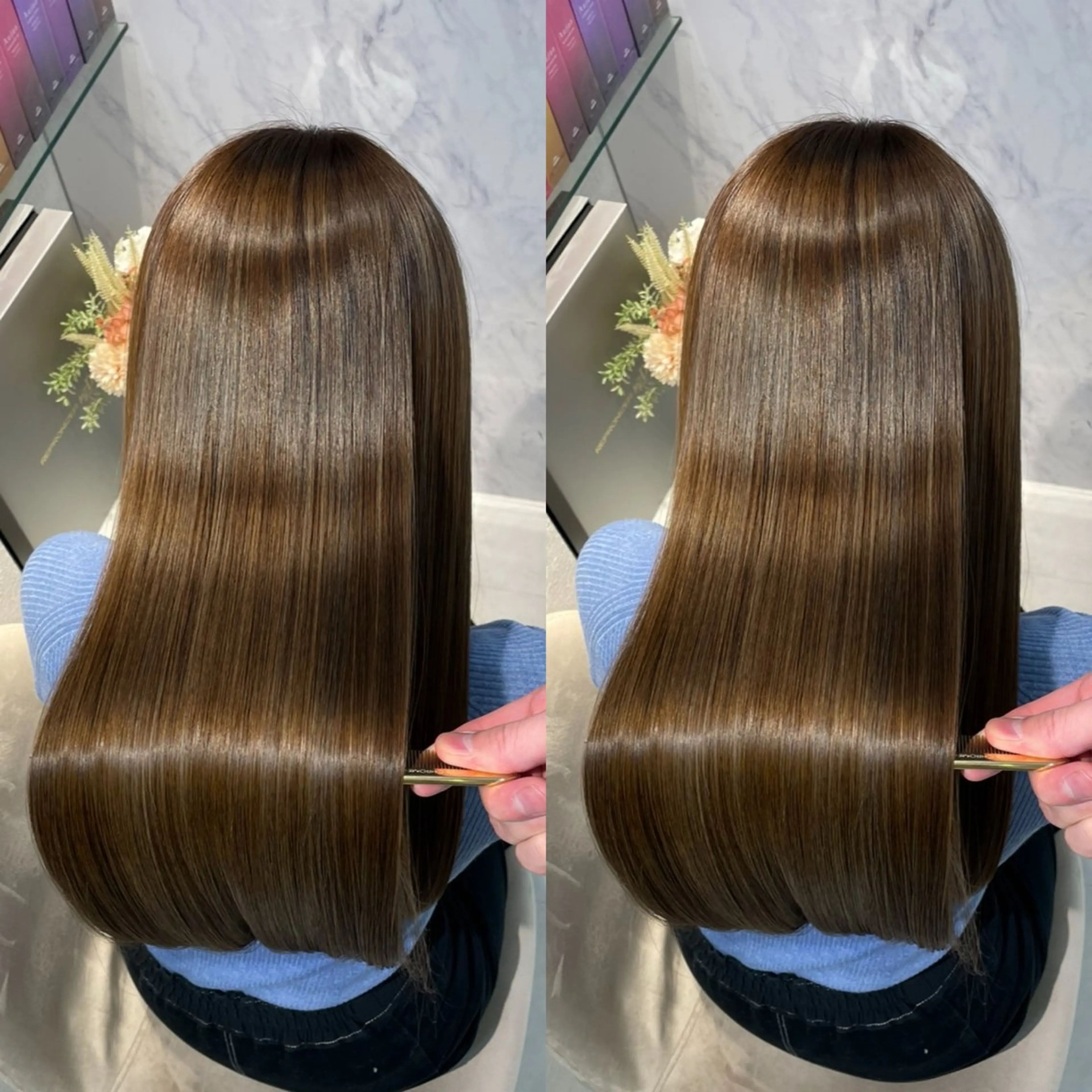 ロング カット ヘアカラー 縮毛矯正 トリートメント 新宿No.1艶髪矯正 美艶カラー/FUKAのヘアスタイル
