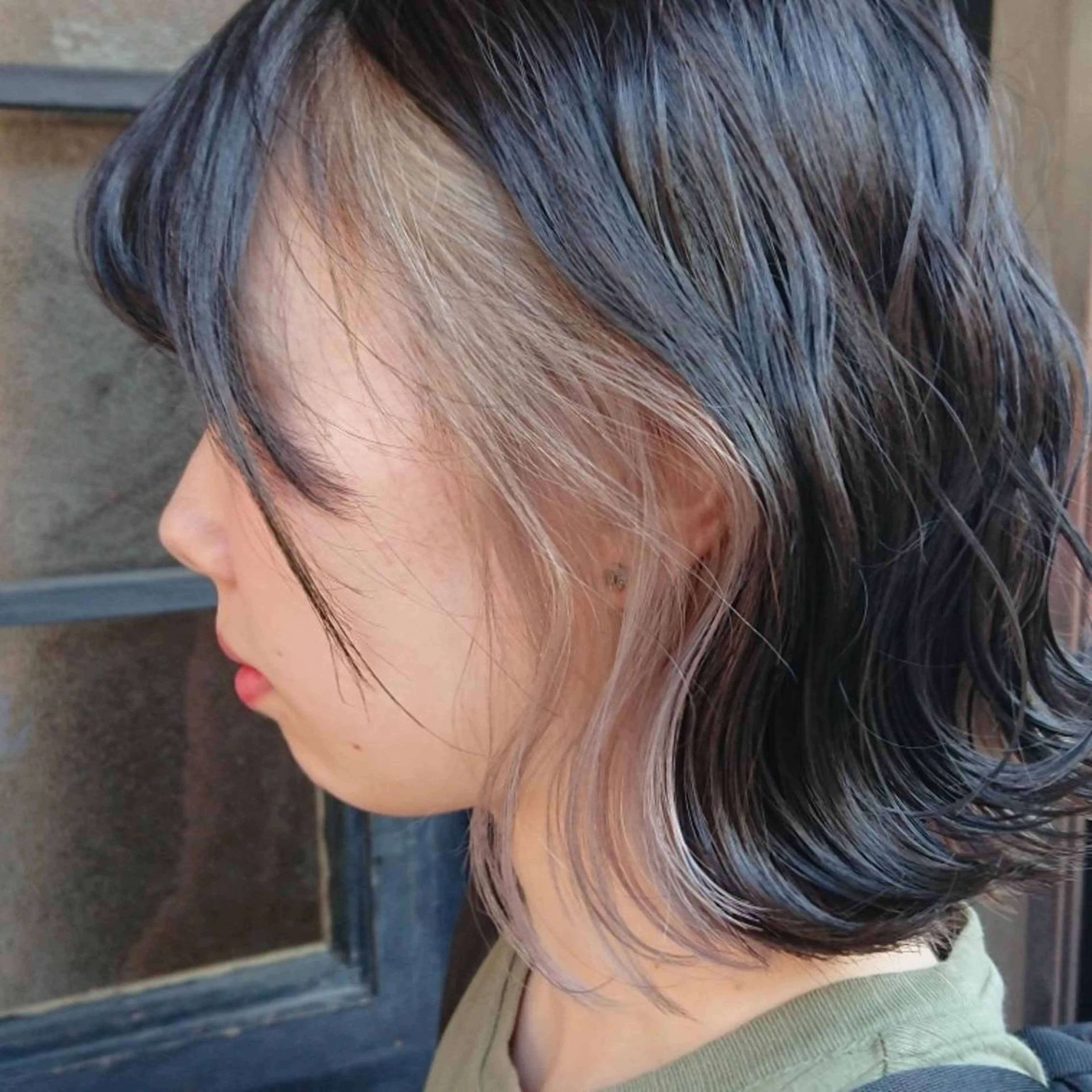 ミディアム カラー ベージュカラー 田邉 俊和のヘアスタイル