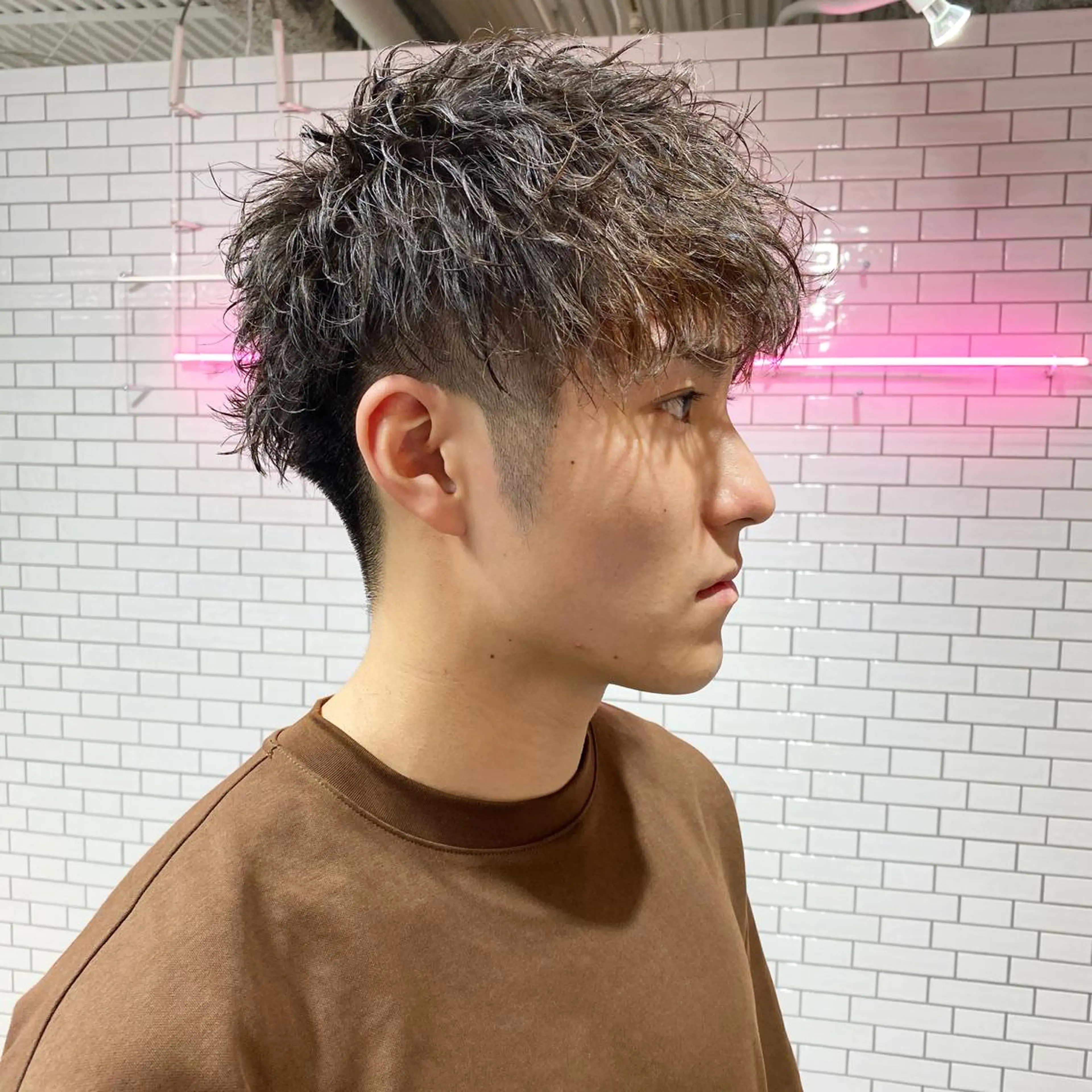 パーマ メンズ メンズパーマ メンズツイストパーマ ツイストパーマ カット パーマ ヘアセット BLEUNIR  心斎橋所属・心斎橋本町メンズ 美容師ユースケのヘアスタイル