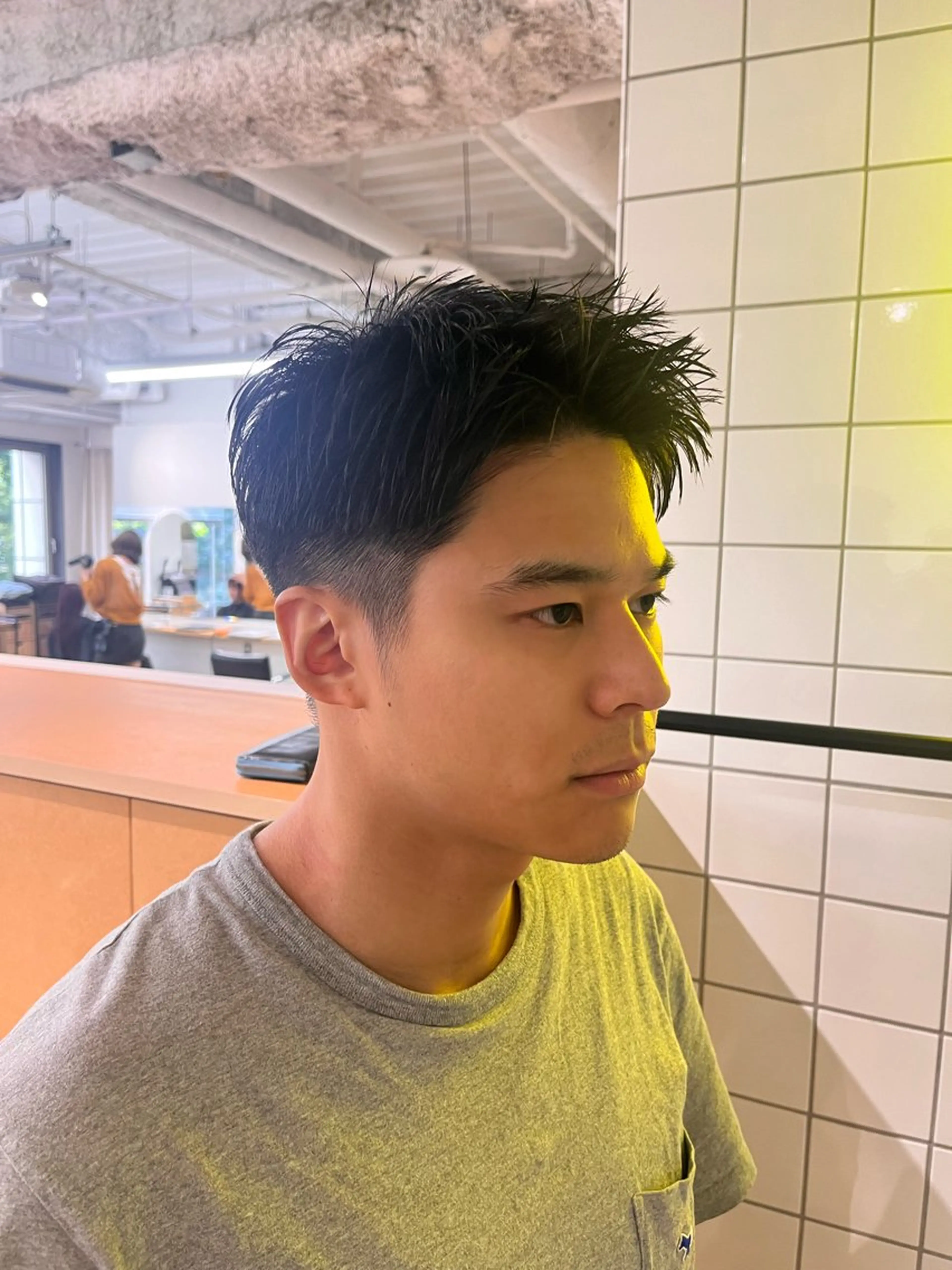 メンズ スパイキーショート LUVISM 万代店所属・LUVISM 佐藤 里咲のヘアスタイル