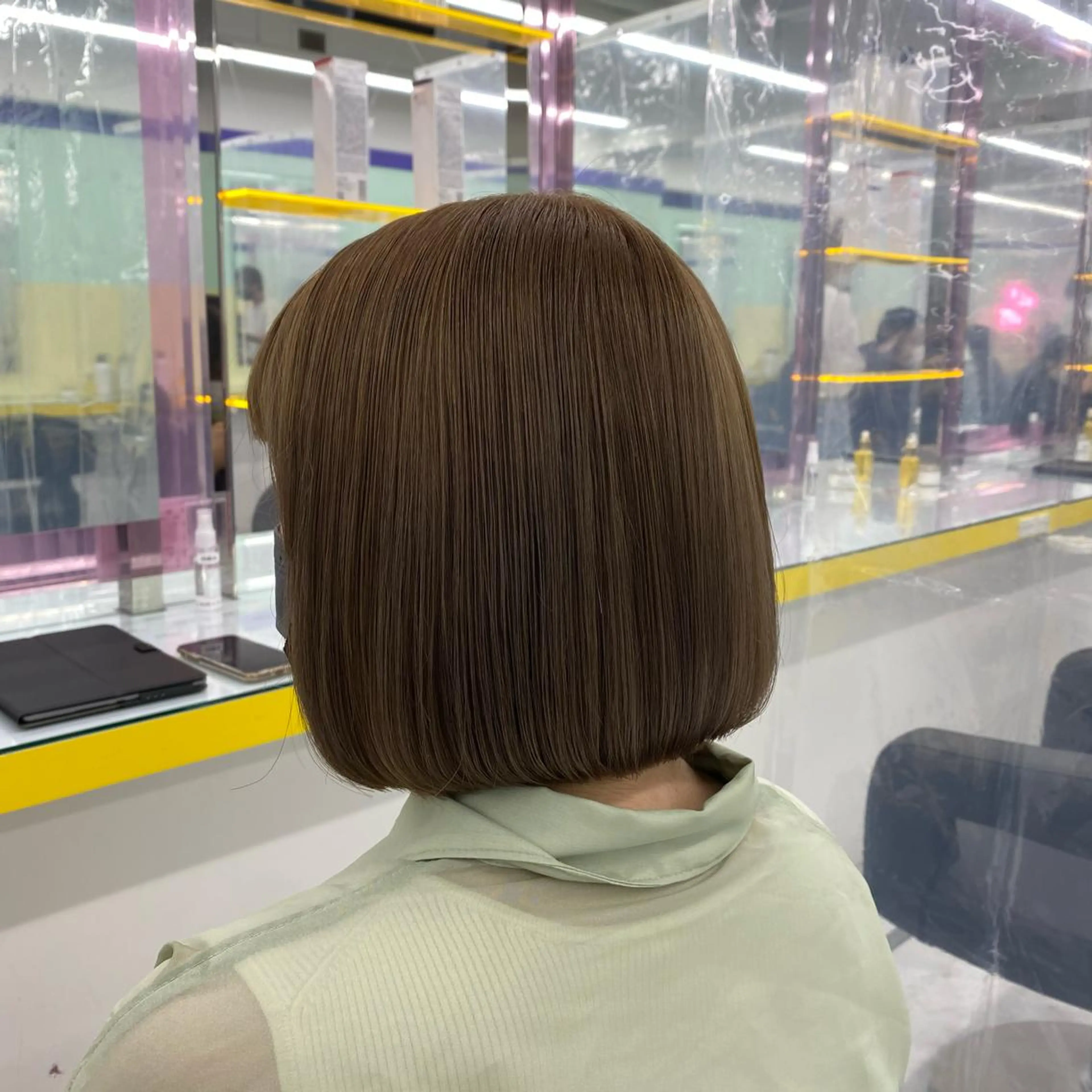 セミロング カラー ヘアアレンジ ヘアカラー トリートメント GOTODAY shair salon 横浜mare店所属・透明感抜群カラー mai🍑♡のヘアスタイル