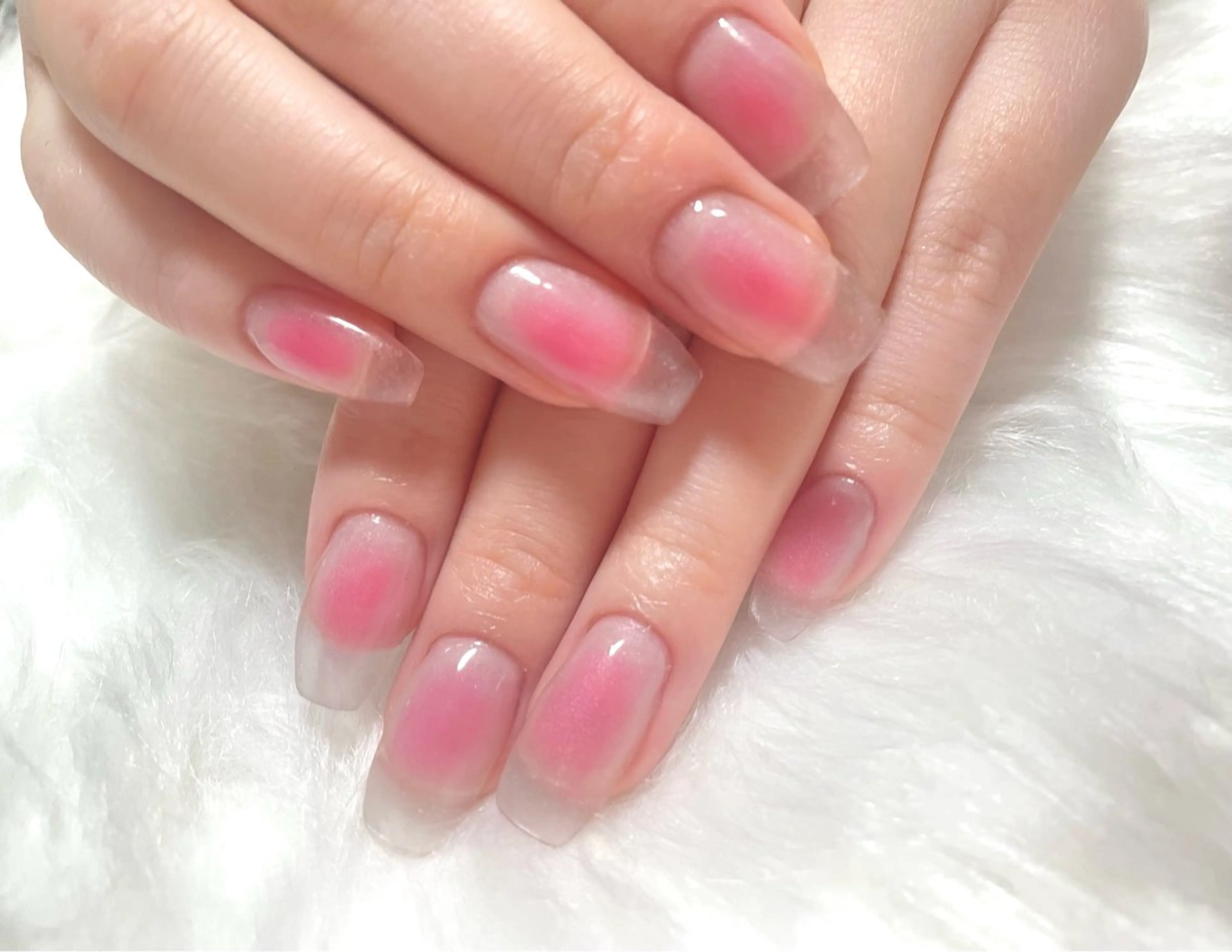 ネイル チークネイル クリアネイル マグネットネイル スカルプネイル ハンドネイル Beauty salon 100＋大鳥居店所属・100＋大鳥居店 MIKAのネイルデザイン
