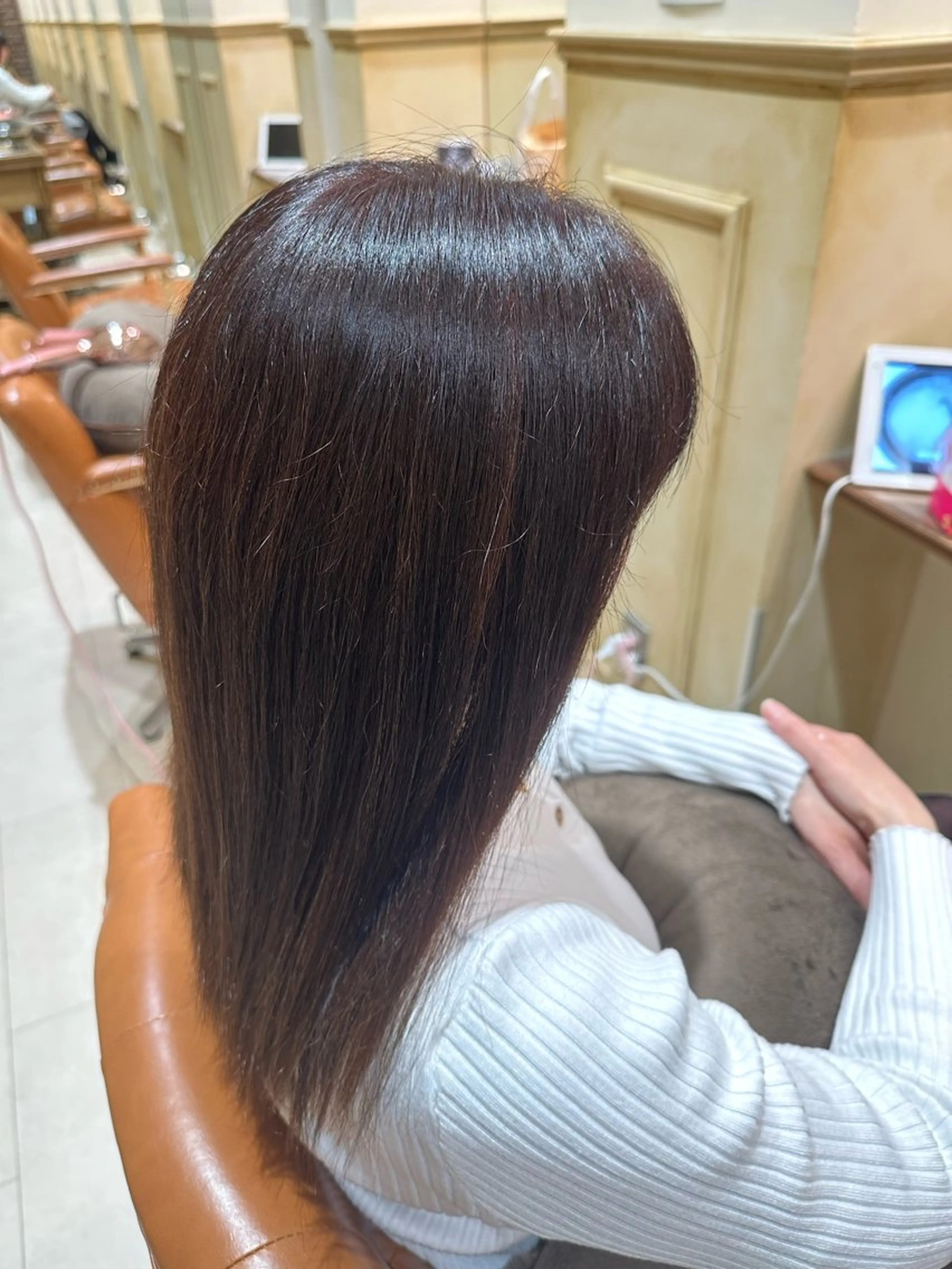 ロング カラー ベージュカラー ブラウンカラー ピンクカラー ピンクベージュ ヘアカラー BONHEUR HAIRななみ🫟のヘアスタイル