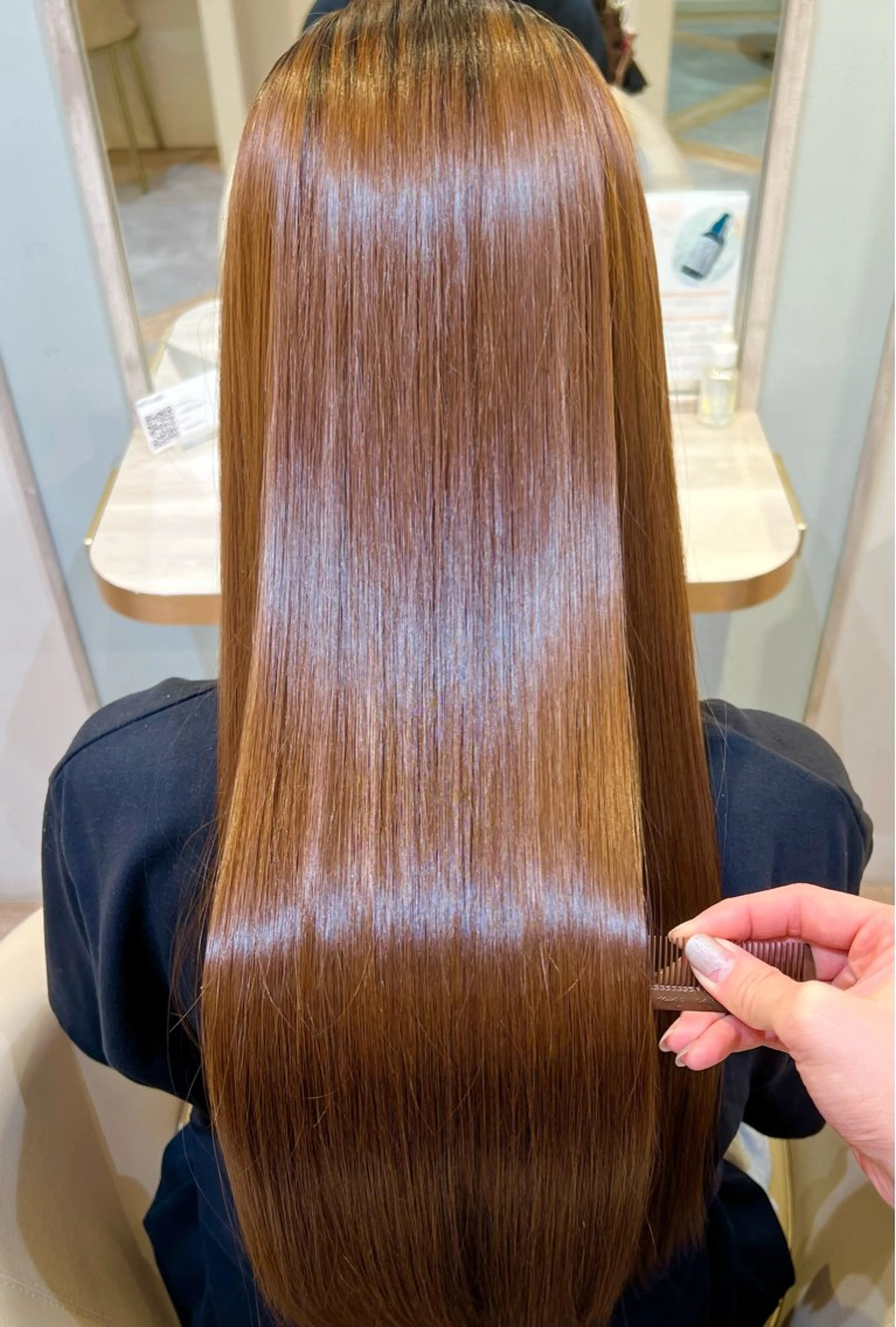 ロング カラー カット 縮毛矯正 🫧いせき もえ🫧のヘアスタイル
