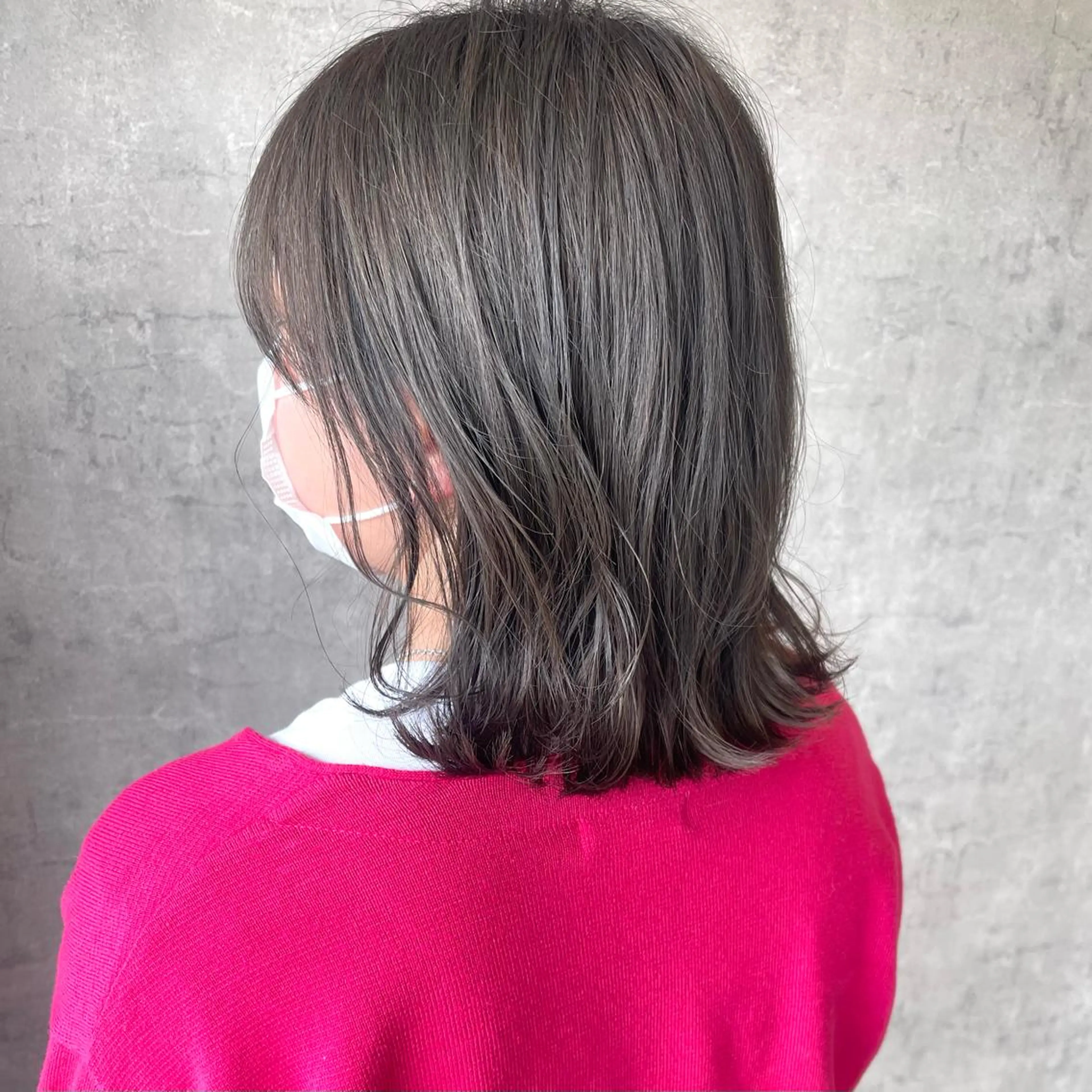 ミディアム カラー ヘアアレンジ アッシュ ブリーチ カット ヘアカラー トリートメント merci.所属・🌻まさの あいり🌻のヘアスタイル