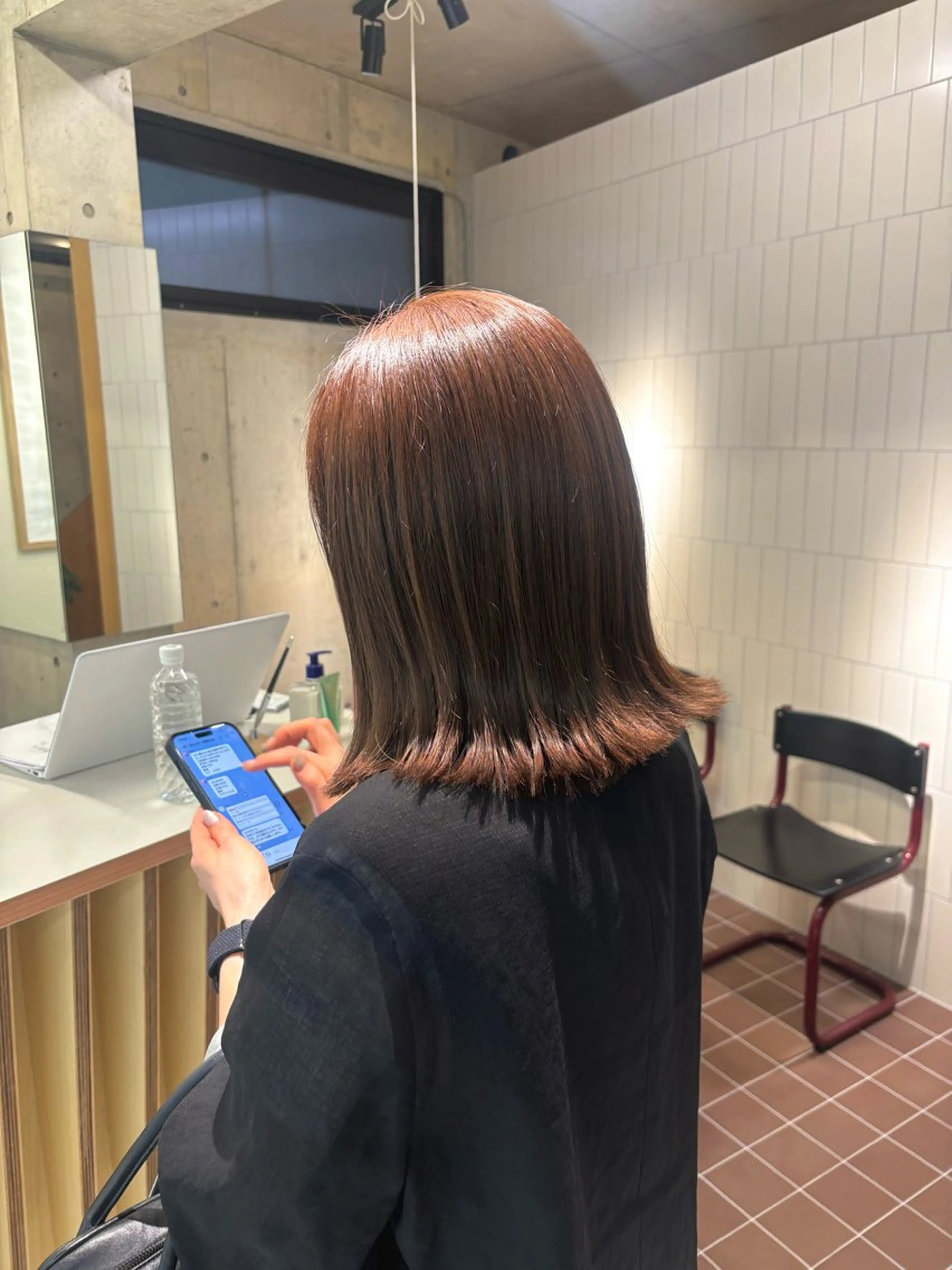 ミディアム カラー カット ヘアカラー トリートメント nagi所属・透明感／髪質改善 ／ 千種／りかのヘアスタイル