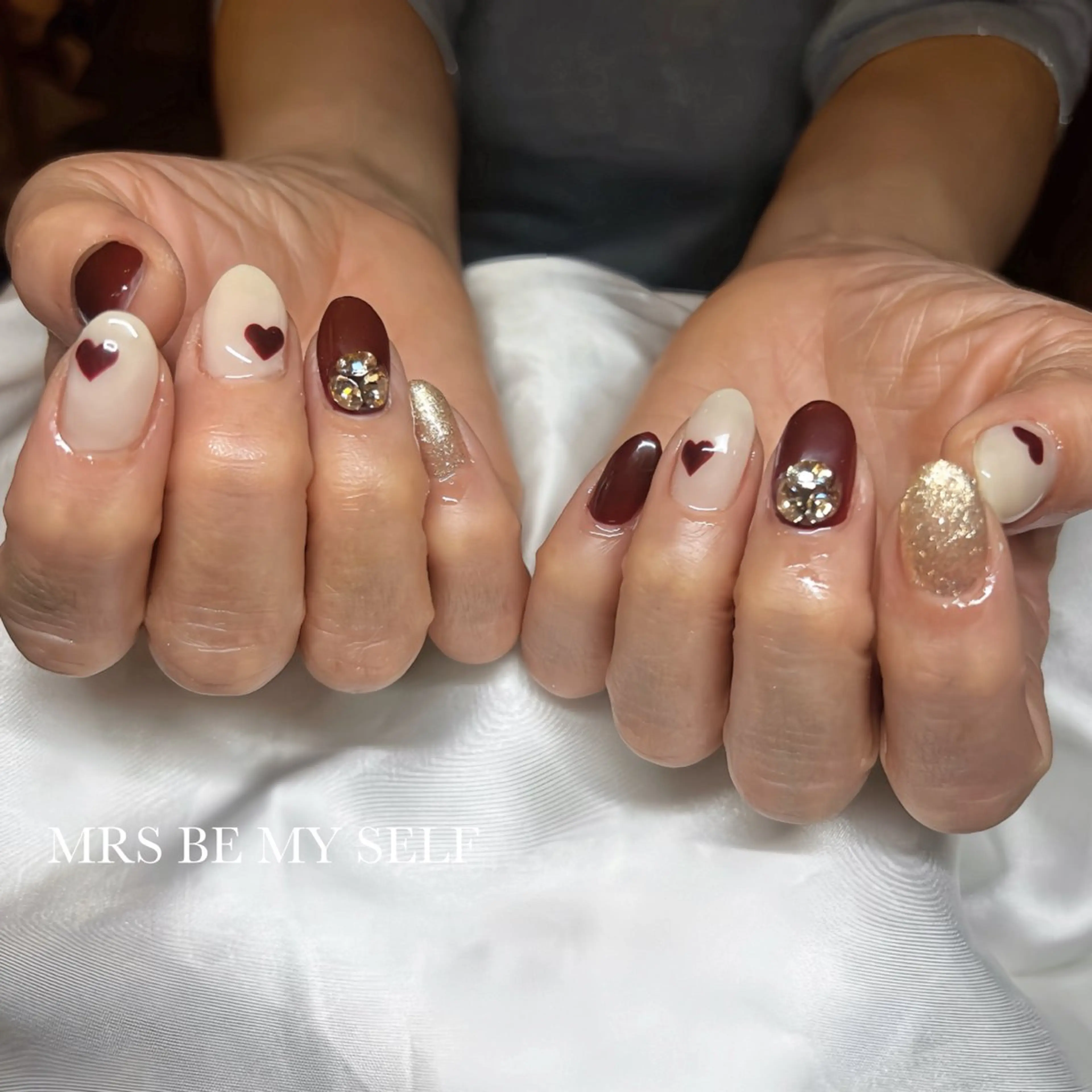 ネイル バレンタイン ハンドネイル MRS/ miyu🎀のネイルデザイン