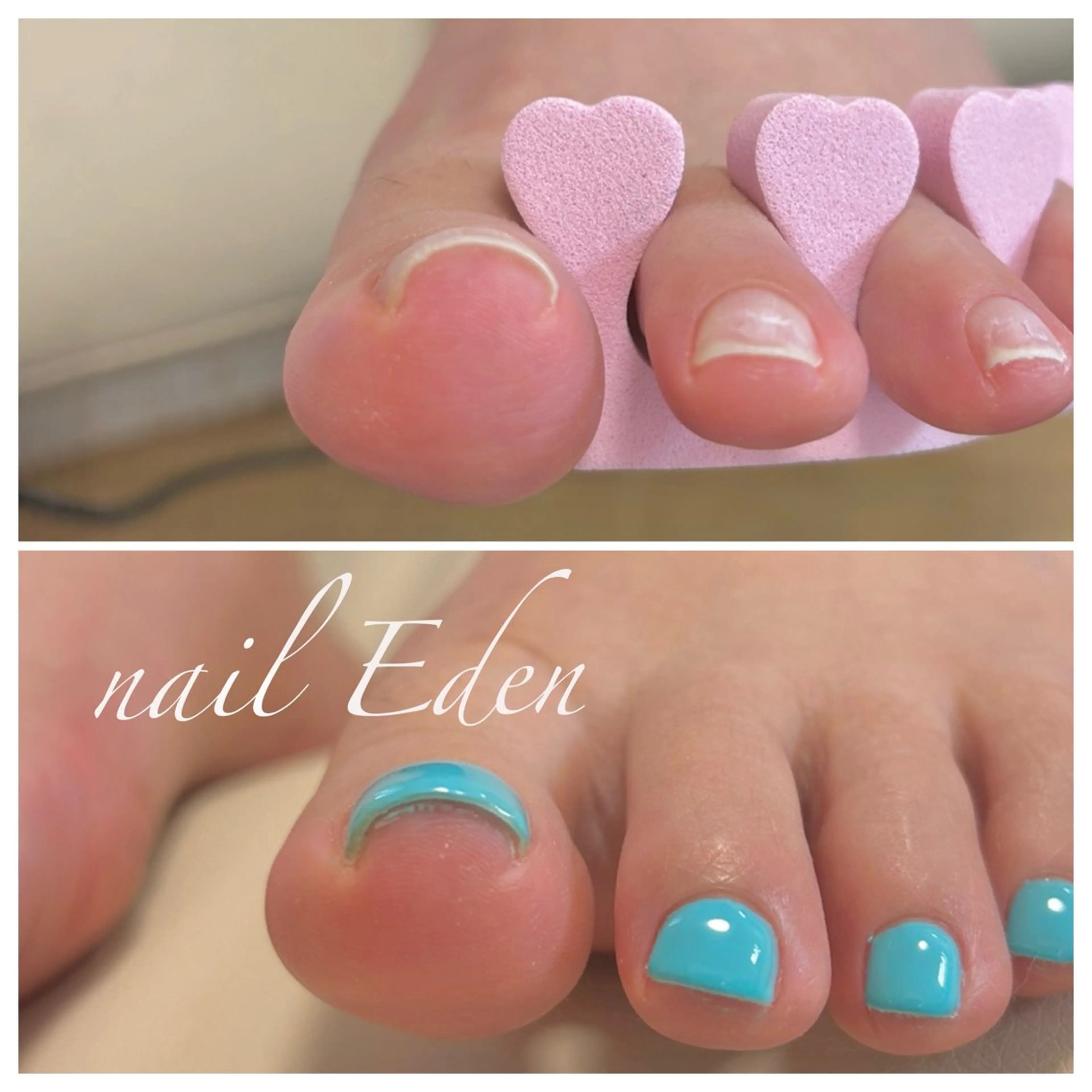ネイル ワンカラーネイル フットネイル Eden　private nail saron所属・Eden ♾️のネイルデザイン