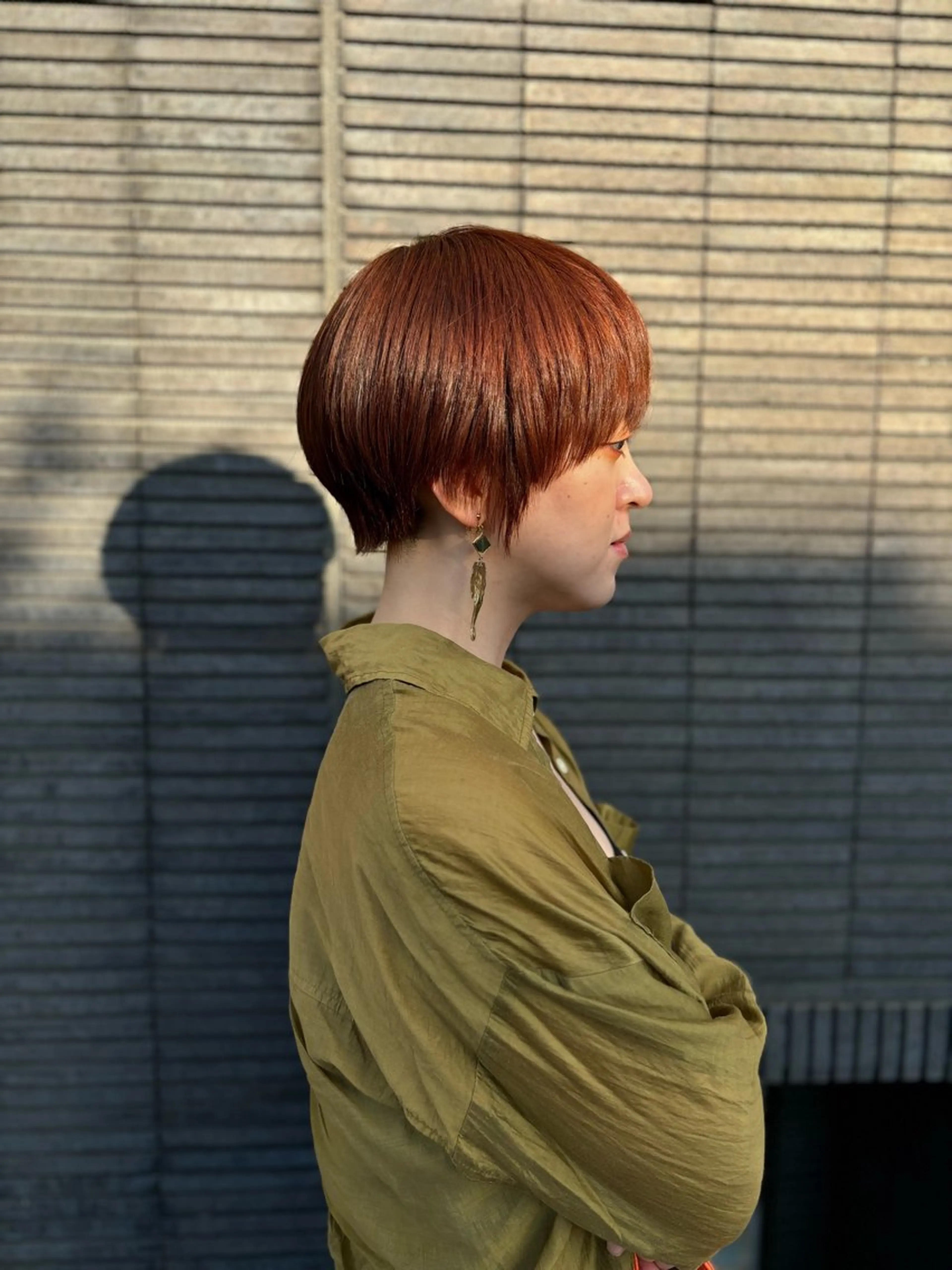 ショート カラー ベージュカラー オレンジ オレンジベージュ ショートヘア トリートメント カット ヘアカラー トリートメント ショートボブ髪質改善 縮毛矯正のプロ山道潤のヘアスタイル