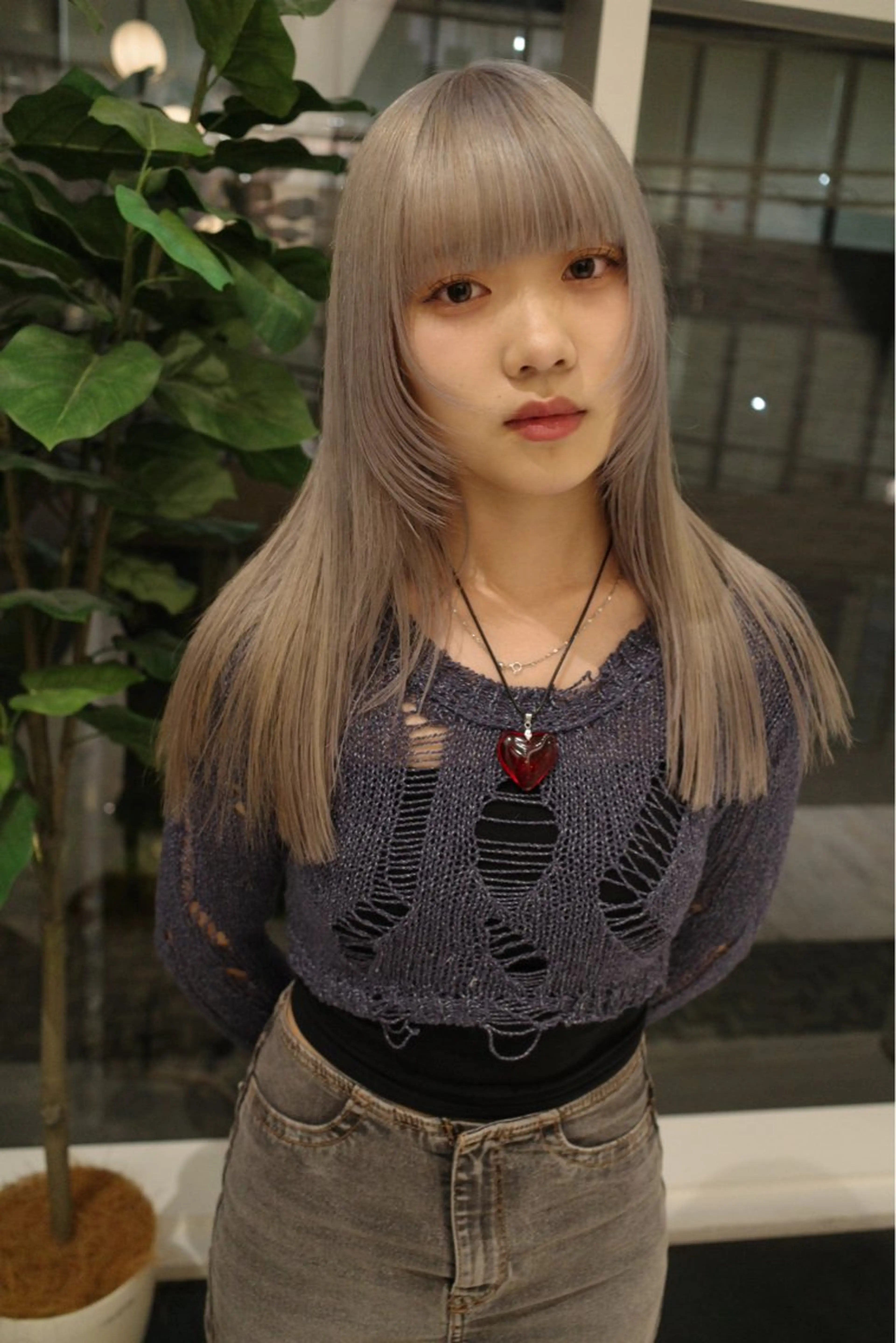 ミディアム カラー カット ヘアカラー トリートメント SALOWIN所属・ブリーチ✨ ボブ✨レイヤーのヘアスタイル