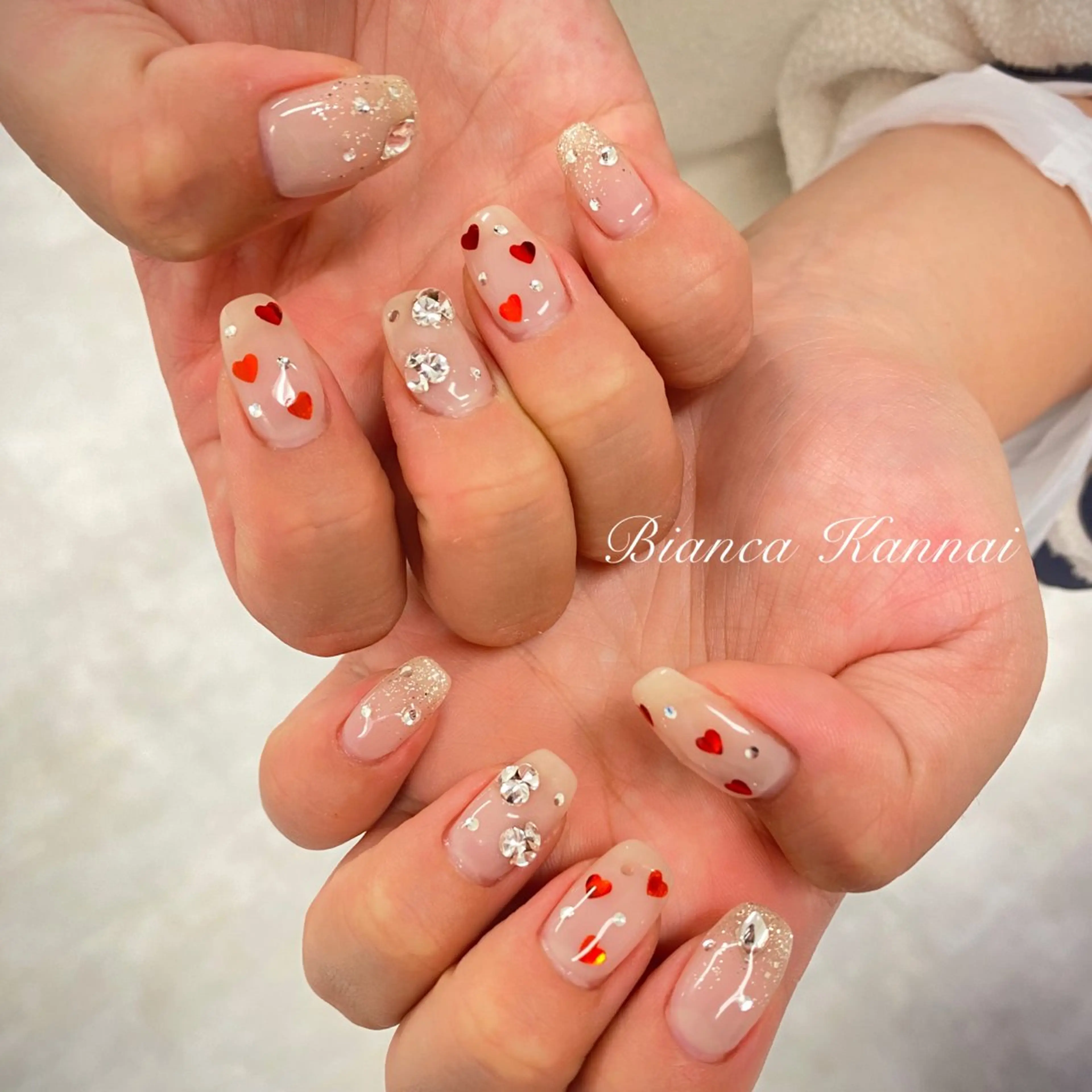 キッズ ネイル ハンドネイル B☆STELLA SUZUKI💎のネイルデザイン