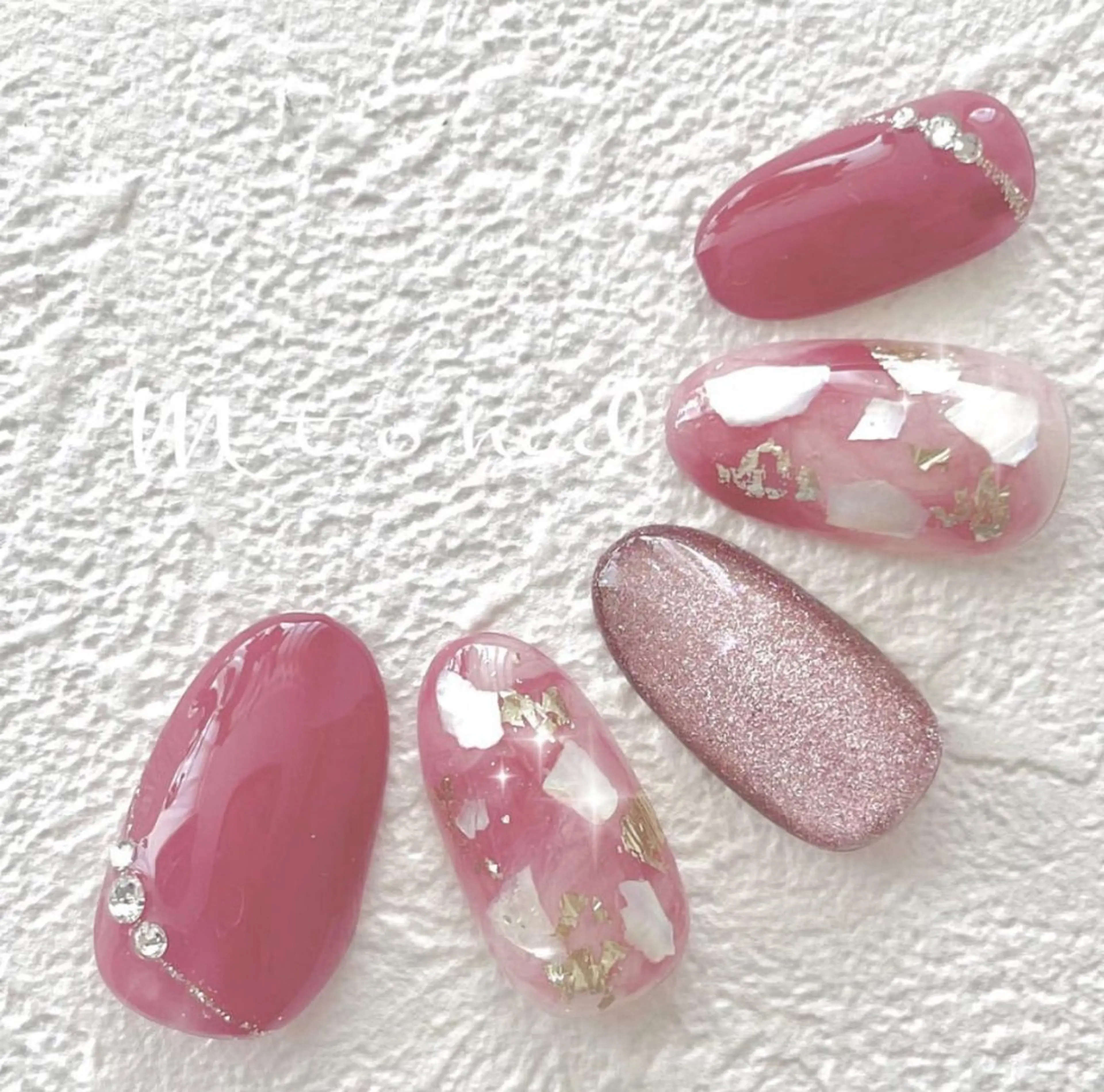 ネイル ジェルネイル マグネットネイル 夏ネイル M.T.O nail takaのネイルデザイン
