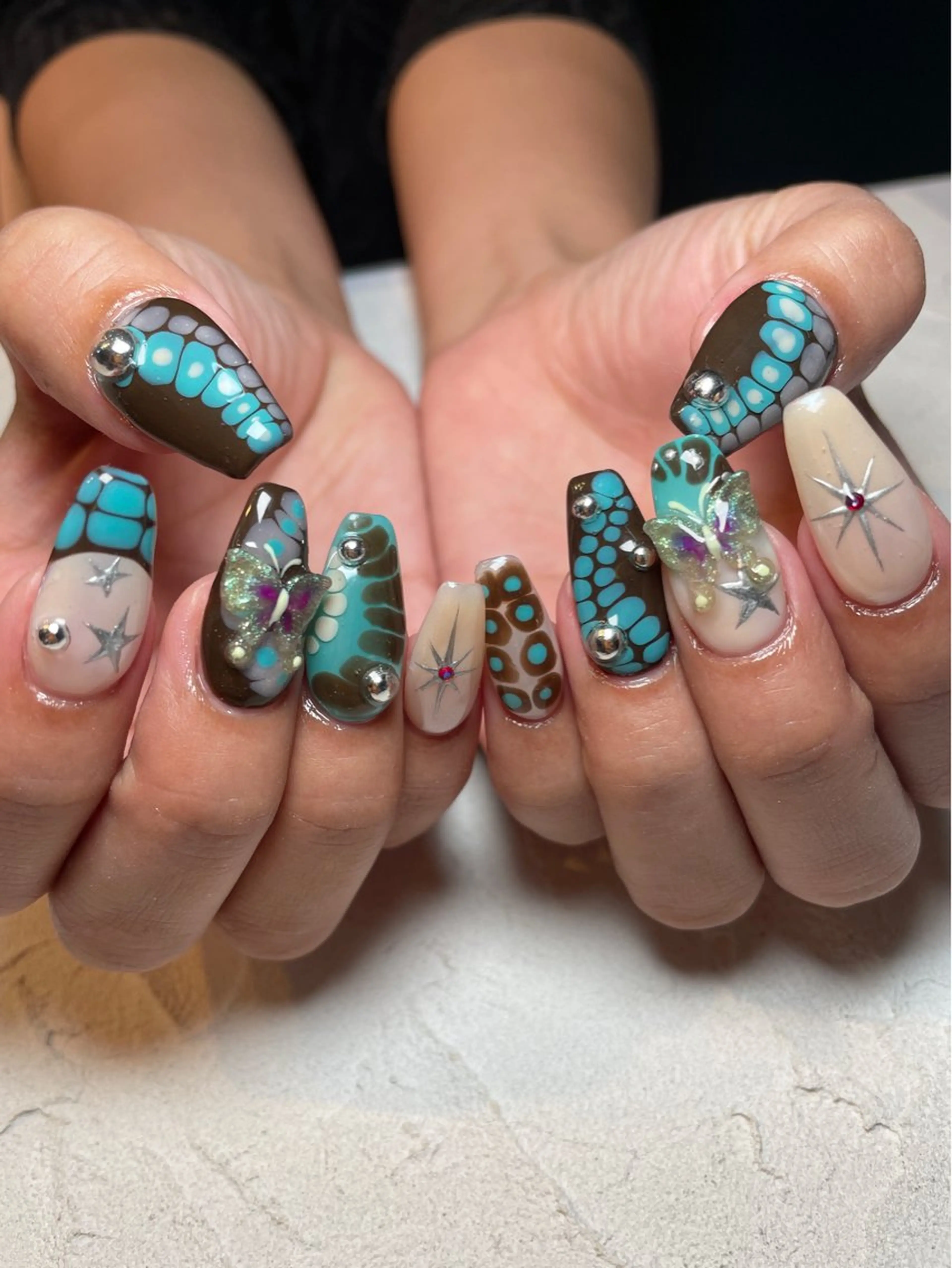 ネイル 長さ出し Nail salon Euphoria所属・Nail salon Euphoriaのネイルデザイン