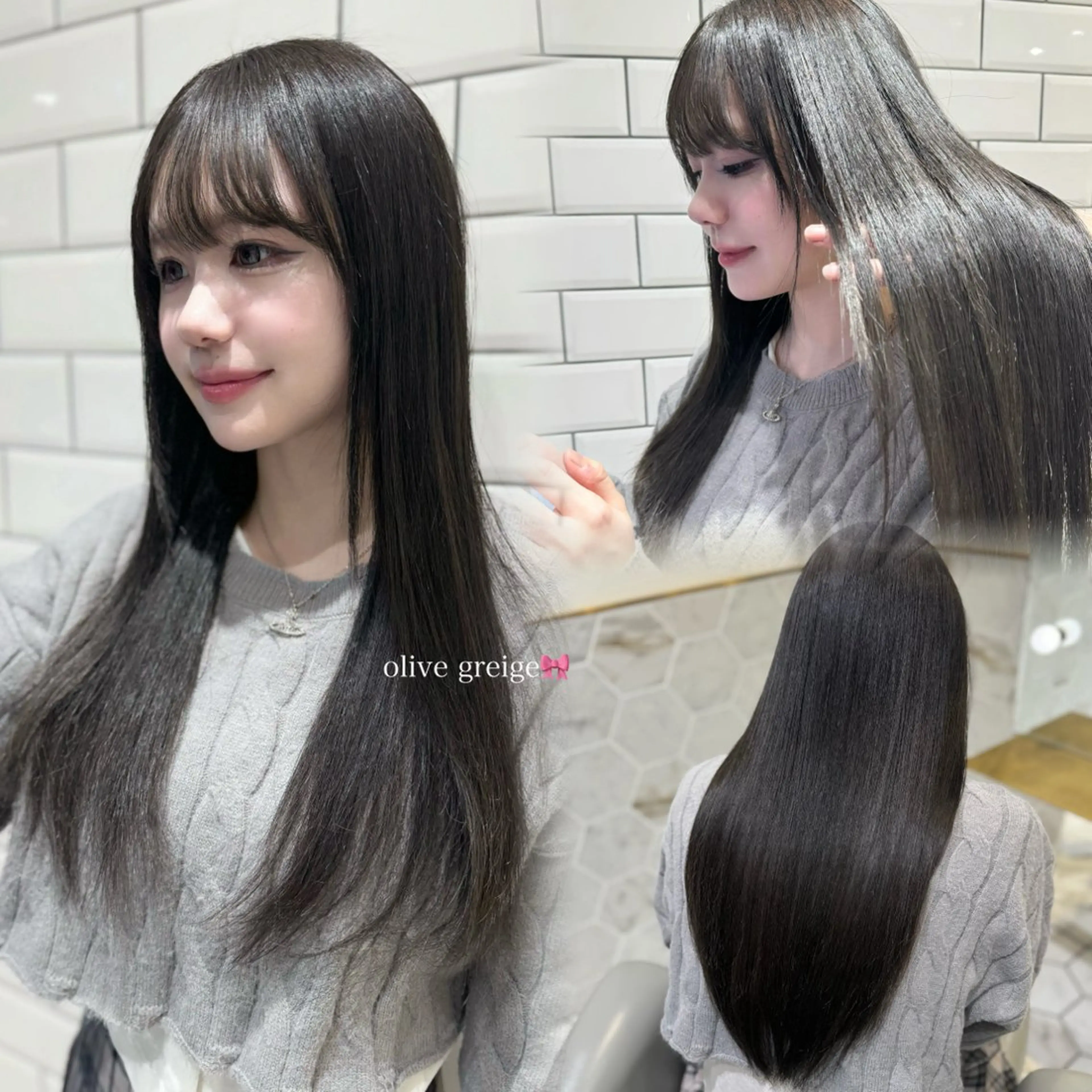 ロング カラー ヘアカラー costes 今井芽依のヘアスタイル